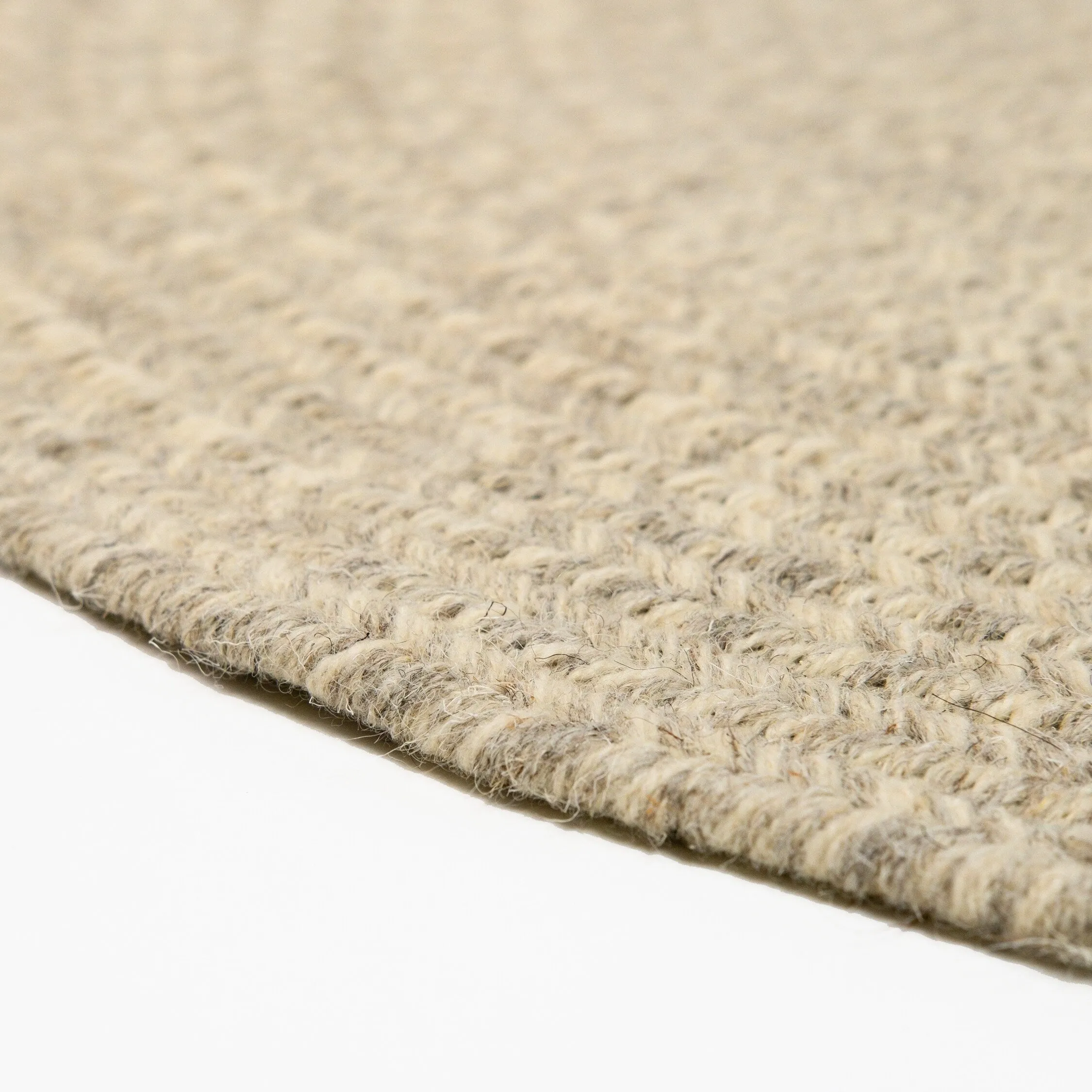 100% ALL - NATURAL Wool Woven Tweed Indoor Area Rug