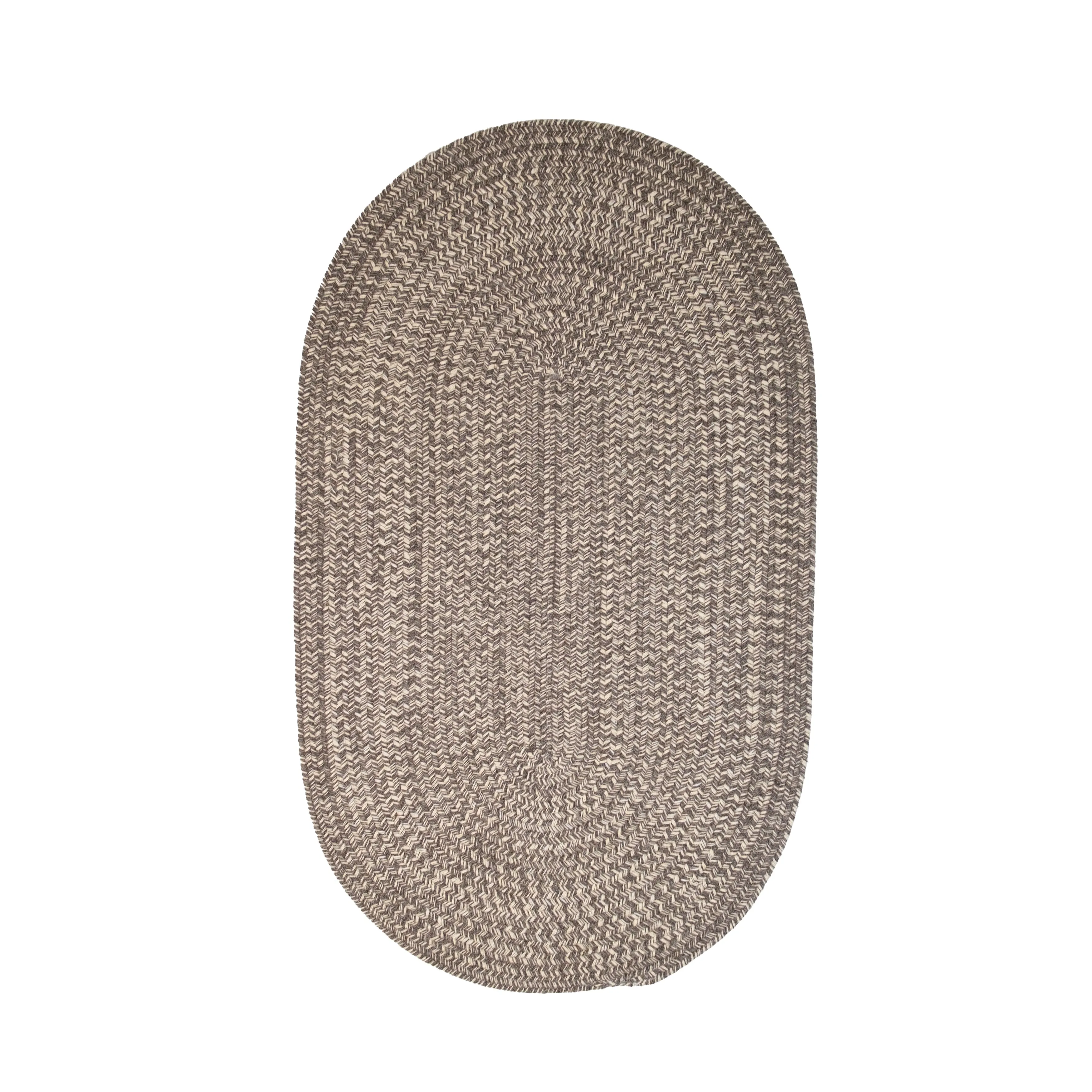 100% ALL - NATURAL Wool Woven Tweed Indoor Area Rug