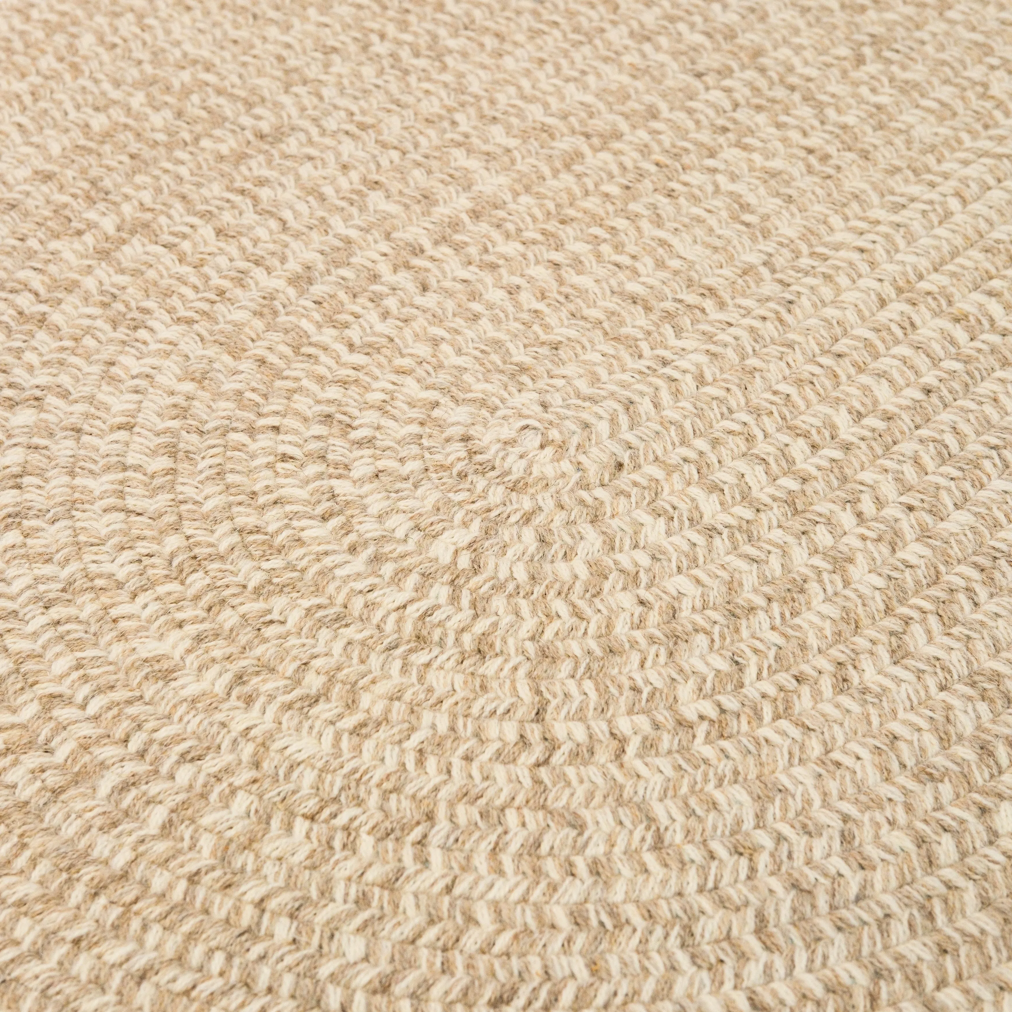 100% ALL - NATURAL Wool Woven Tweed Indoor Area Rug