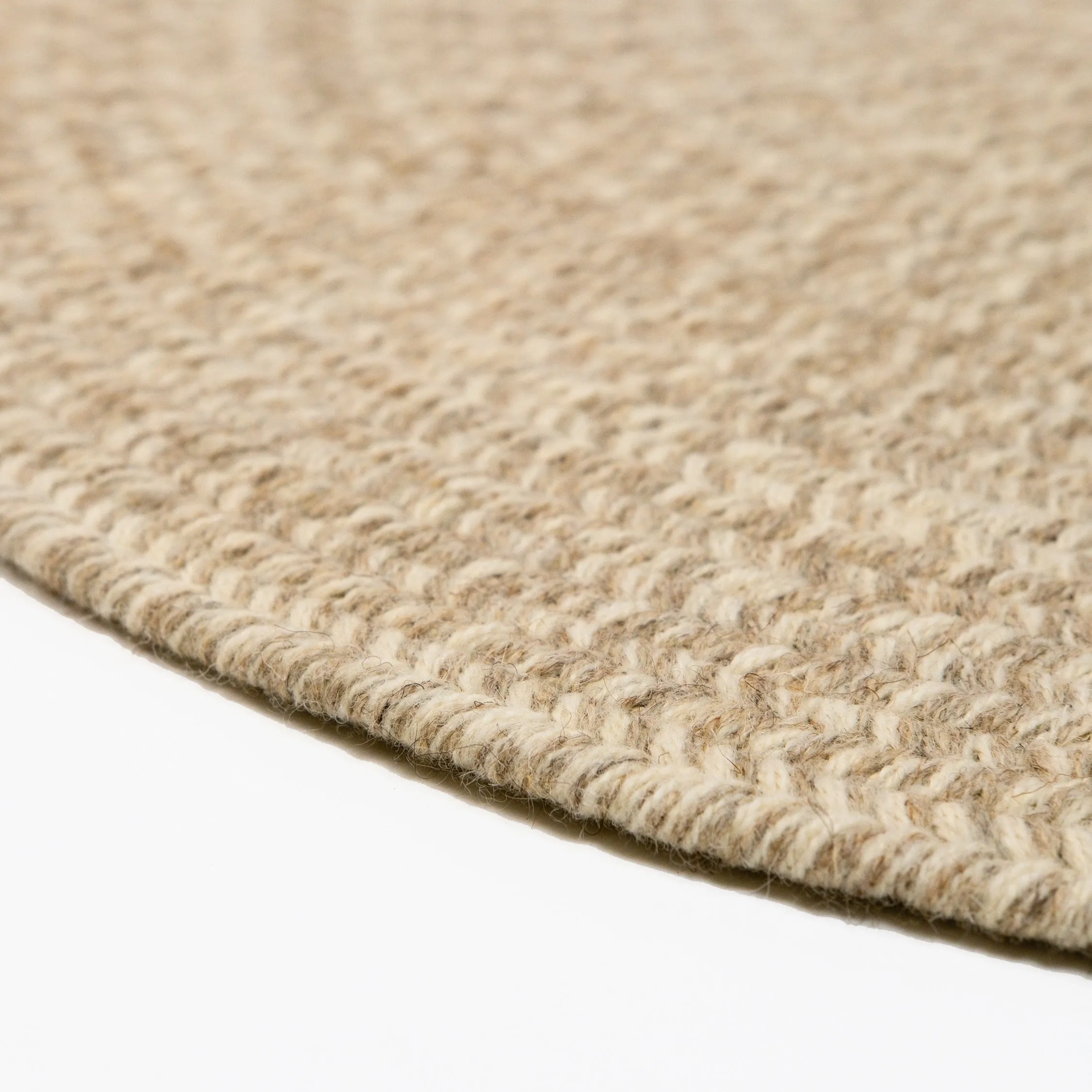 100% ALL - NATURAL Wool Woven Tweed Indoor Area Rug