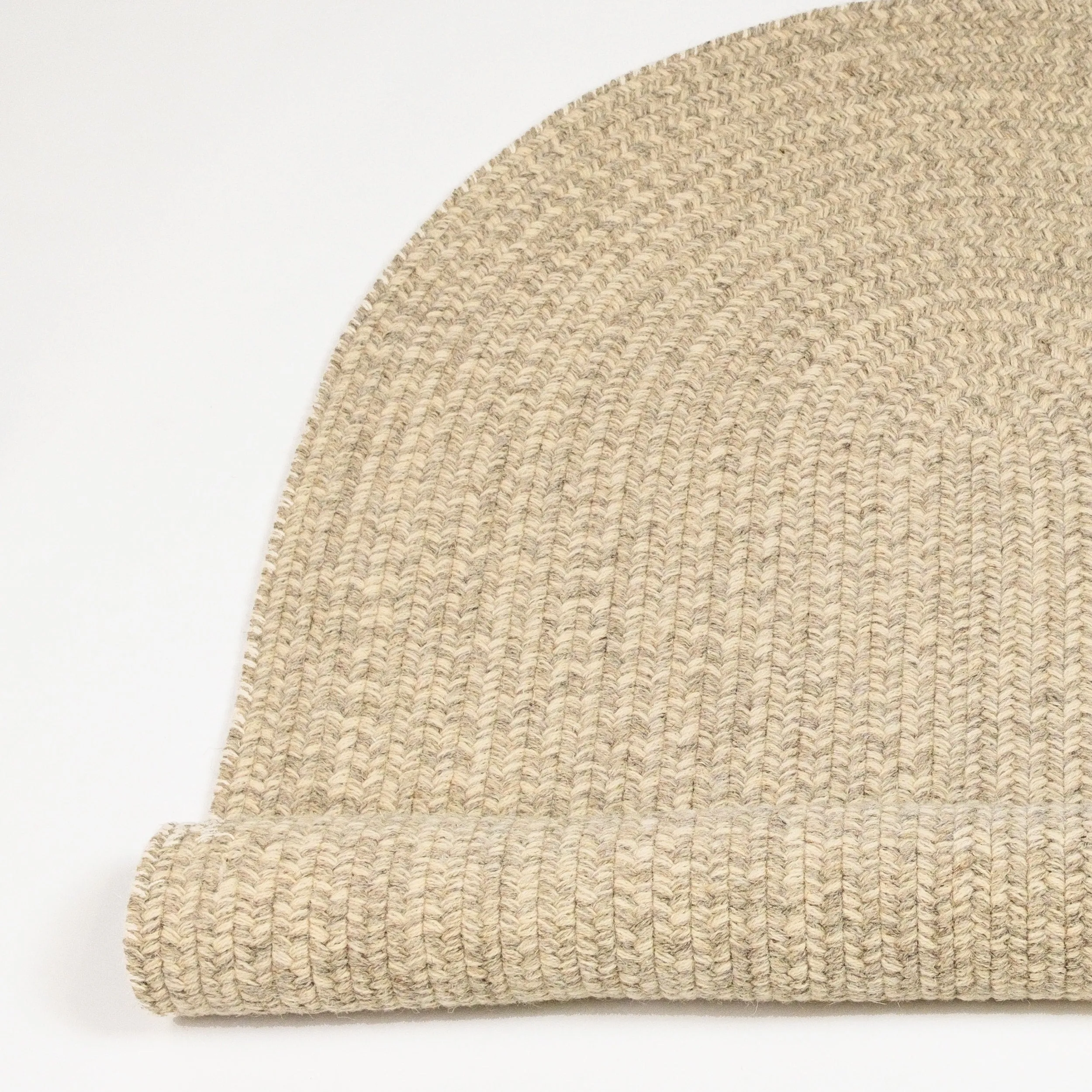 100% ALL - NATURAL Wool Woven Tweed Indoor Area Rug