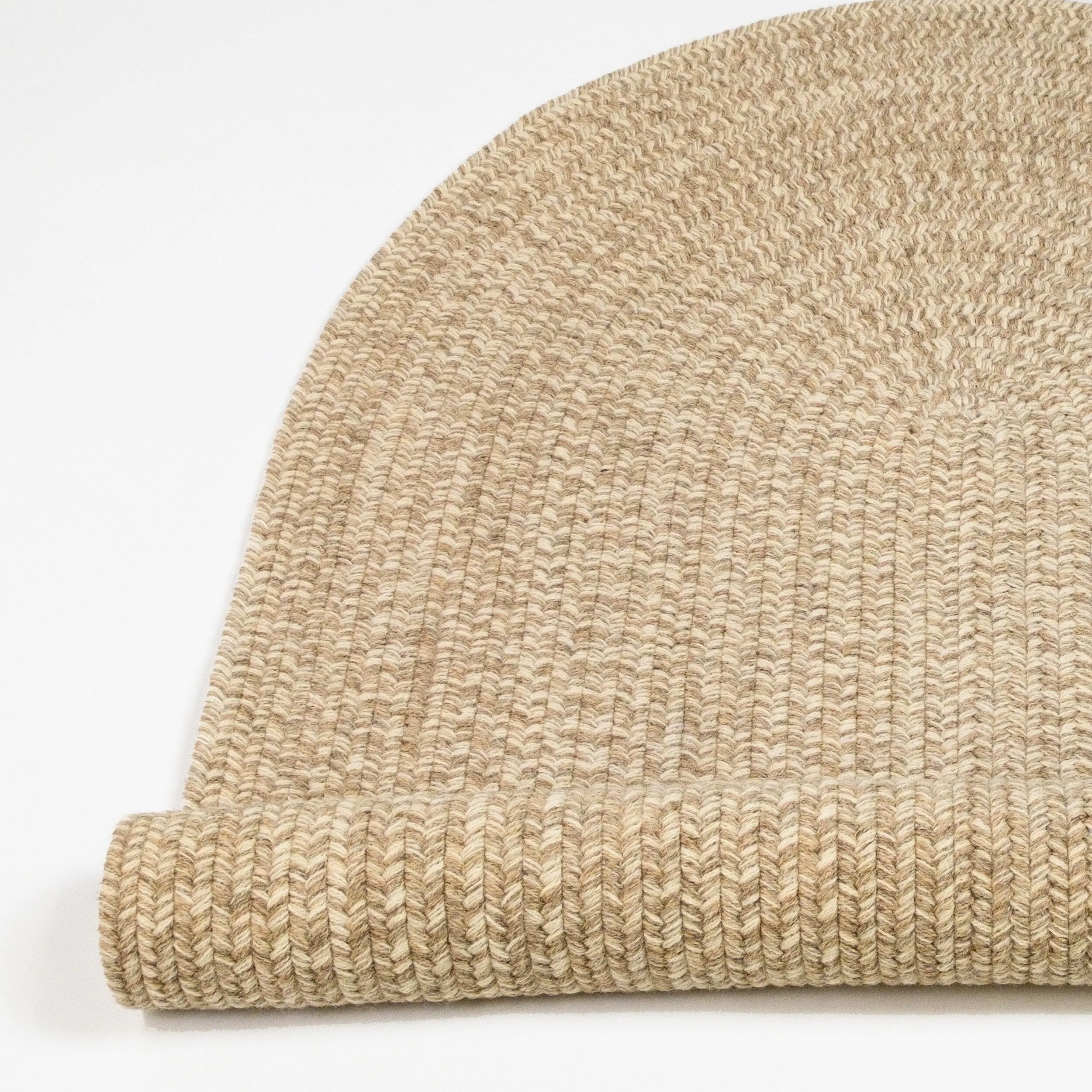 100% ALL - NATURAL Wool Woven Tweed Indoor Area Rug
