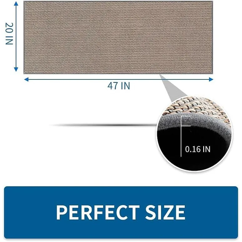 20x47 Kitchen Rugs and Mats Non Skid Washable. Absorbent Runner Rugs - 20*47