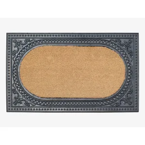A1HC Natural Coir and Rubber Door Mat. Thick Durable Doormats for Indoor/Outdoor Entrance. Front Door Entry Doormat
