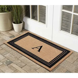 A1HC Natural Coir Monogrammed Entrance Door Mats Flock Doormat 24X39