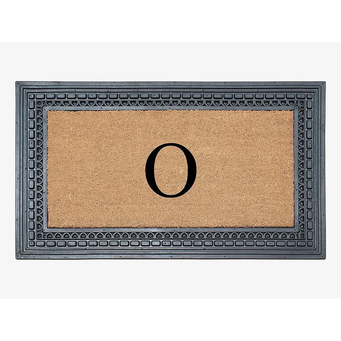 A1HC Rubber and Coir. 24 X 39 Heavy Duty Outdoor Monogrammed Doormat