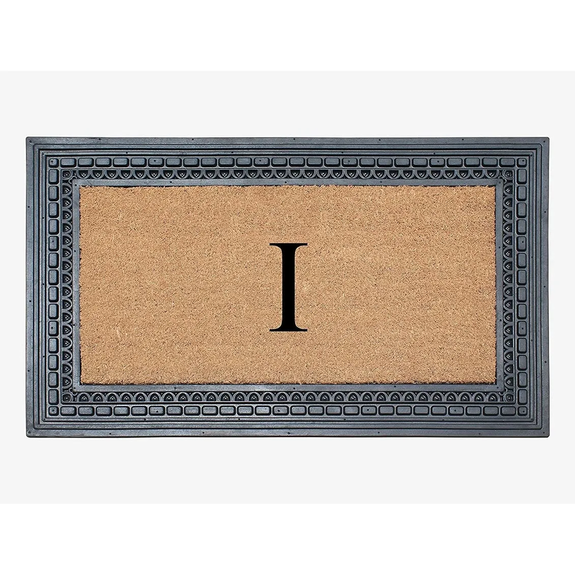 A1HC Rubber and Coir. 24 X 39 Heavy Duty Outdoor Monogrammed Doormat