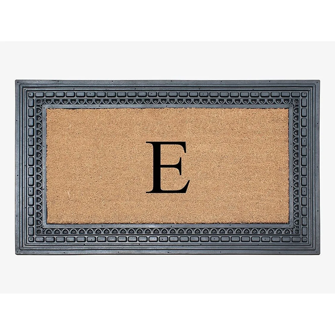 A1HC Rubber and Coir. 24 X 39 Heavy Duty Outdoor Monogrammed Doormat