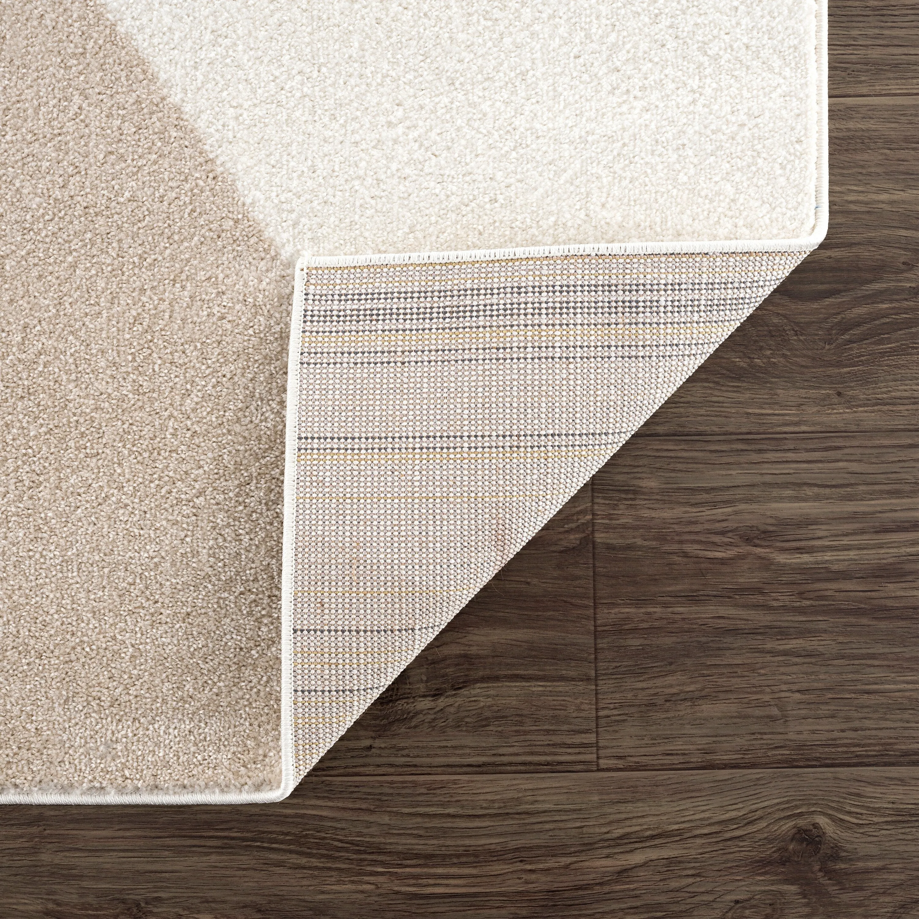 Abani Rugs Deco DEC120A Cream Pink Mid Century Area Rug