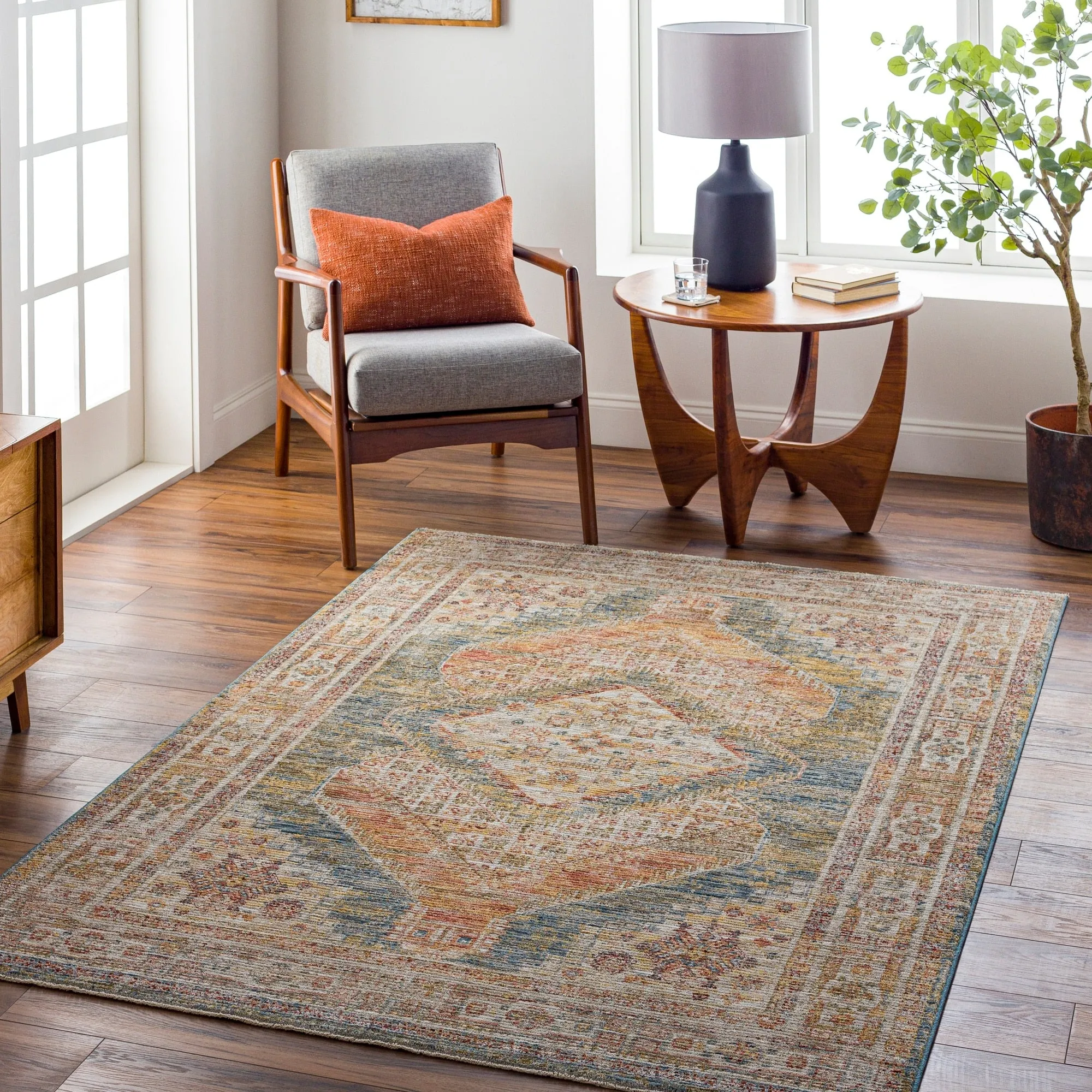 Abigail Traditional Medallion Area Rug