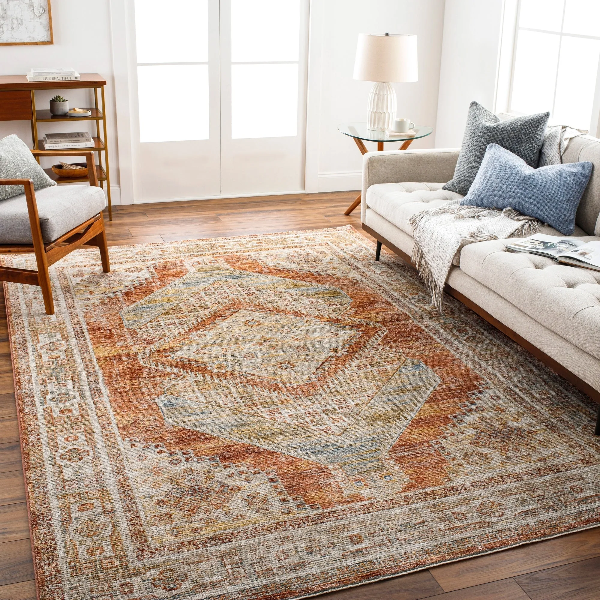 Abigail Traditional Medallion Area Rug