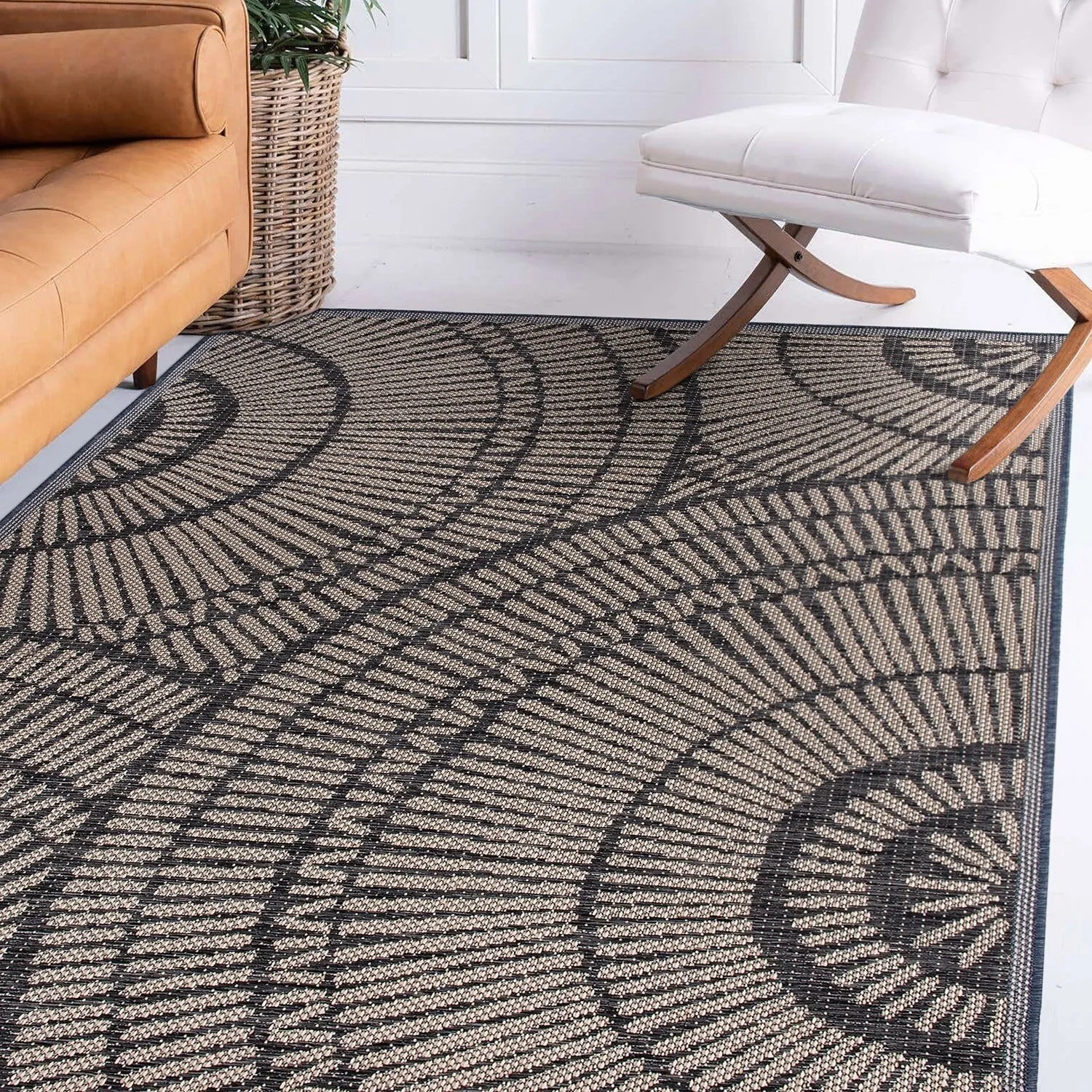Abstract Indoor/Outdoor Area Rug