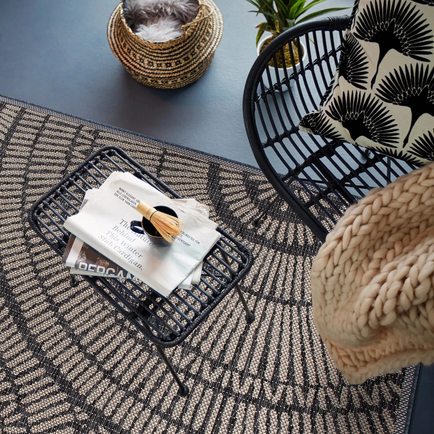 Abstract Indoor/Outdoor Area Rug
