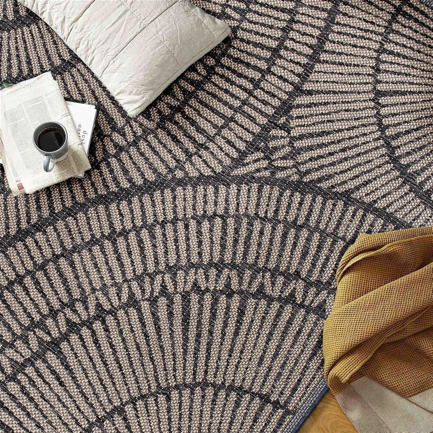 Abstract Indoor/Outdoor Area Rug
