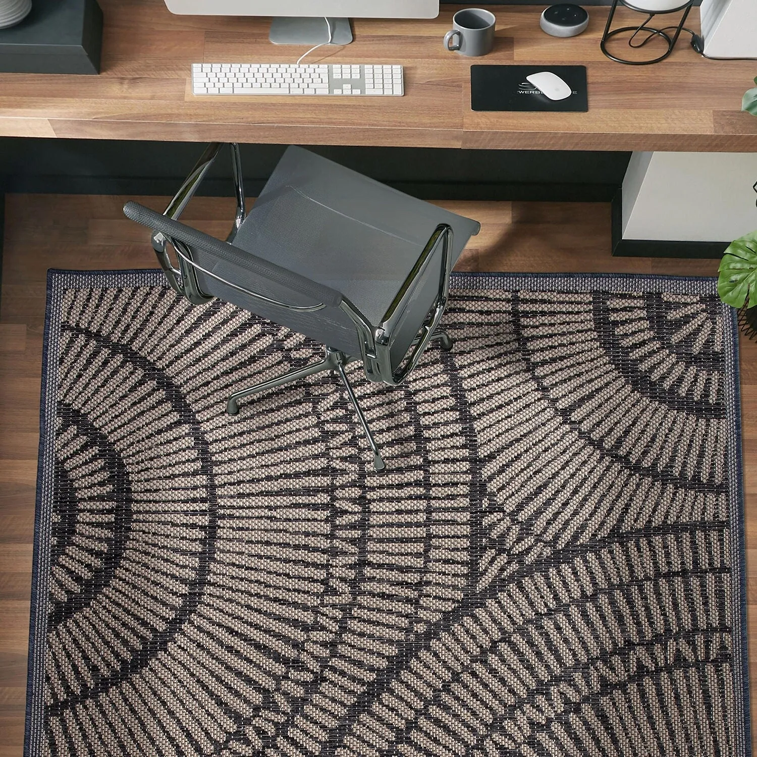 Abstract Indoor/Outdoor Area Rug
