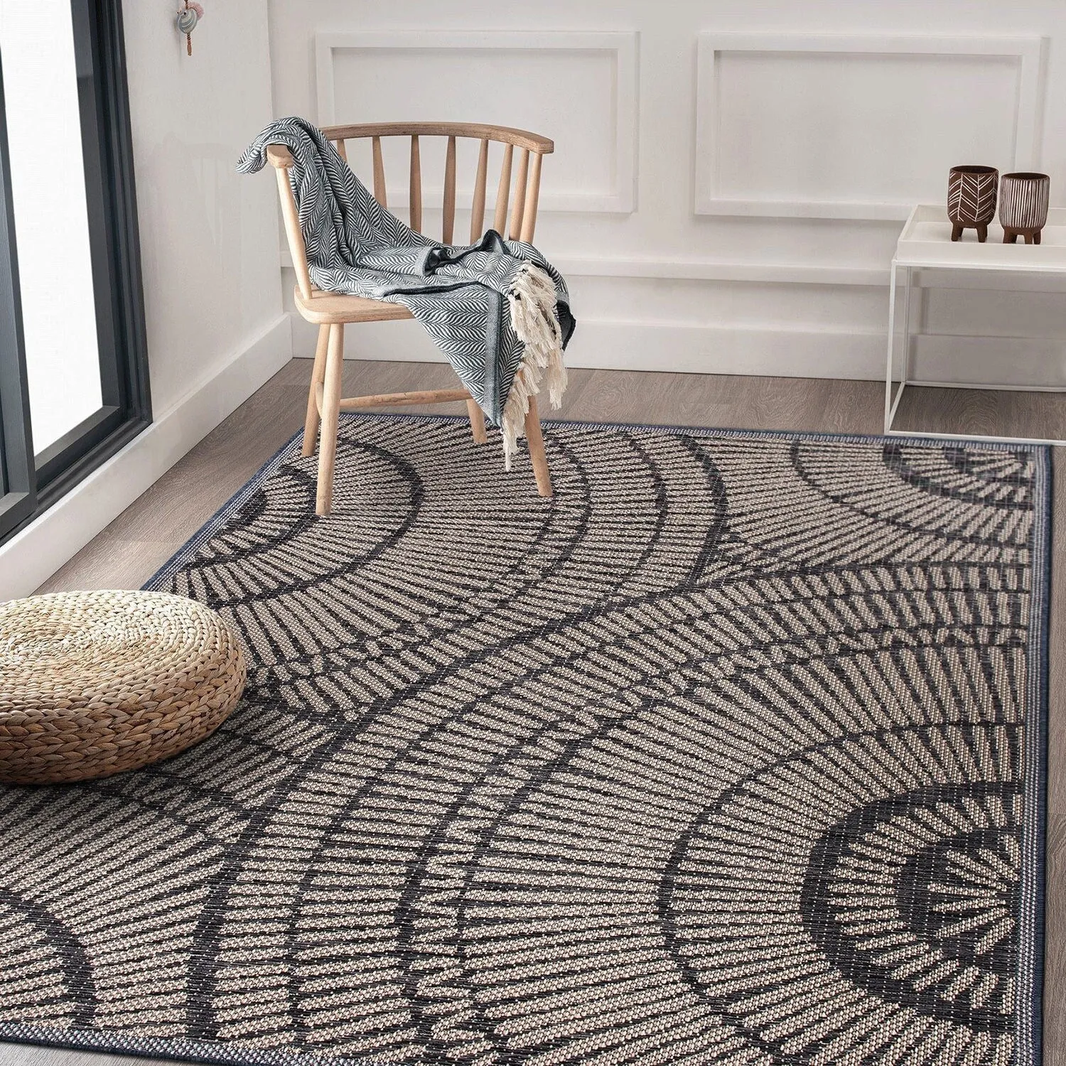 Abstract Indoor/Outdoor Area Rug