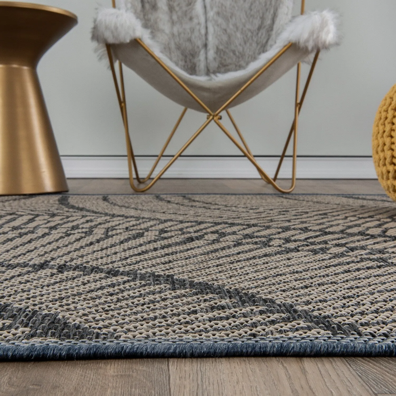 Abstract Indoor/Outdoor Area Rug
