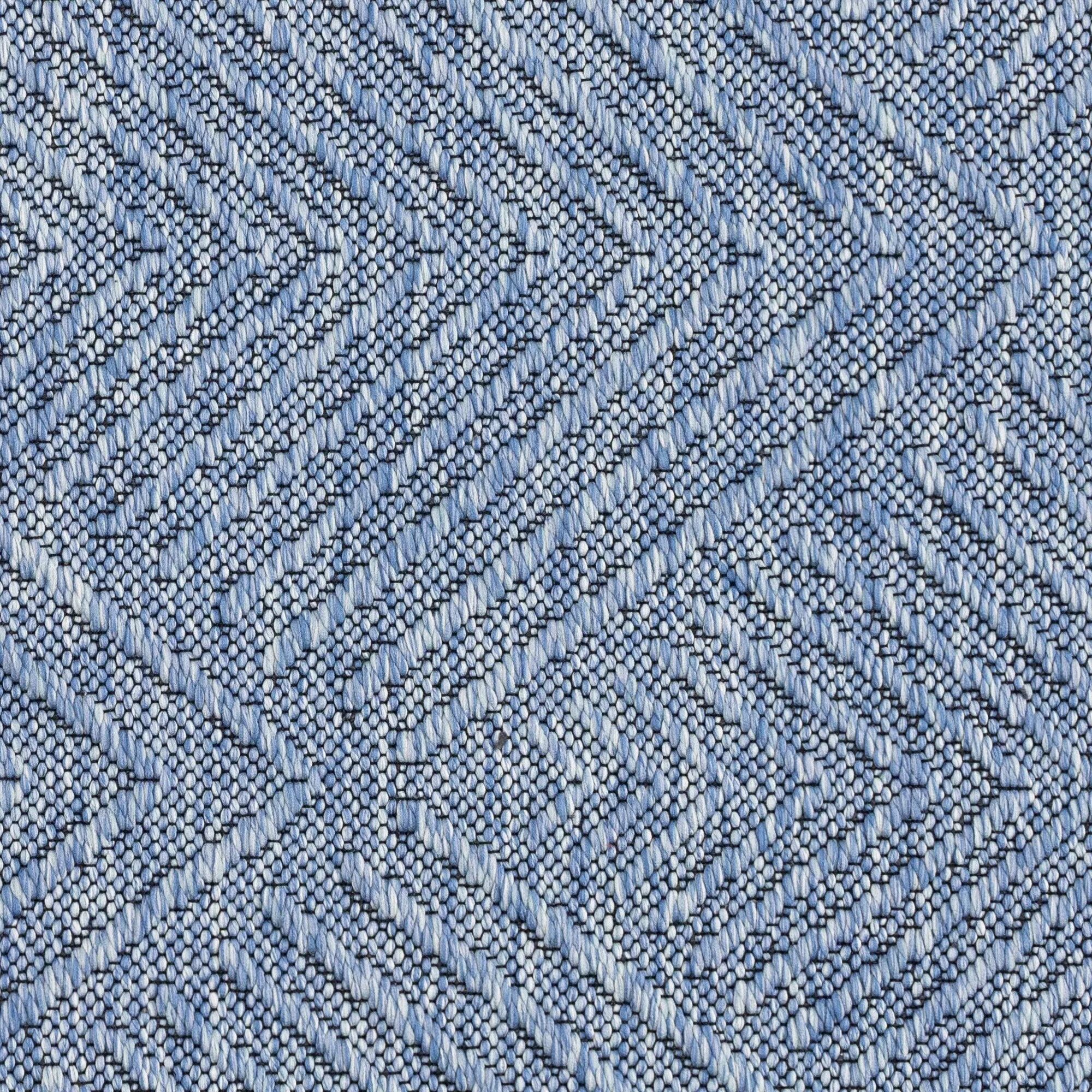 Alameda Solid Color Chevron Machine Washable Indoor Area Rug