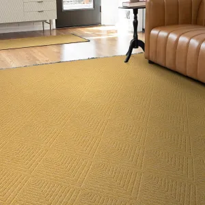 Alameda Solid Color Chevron Machine Washable Indoor Area Rug