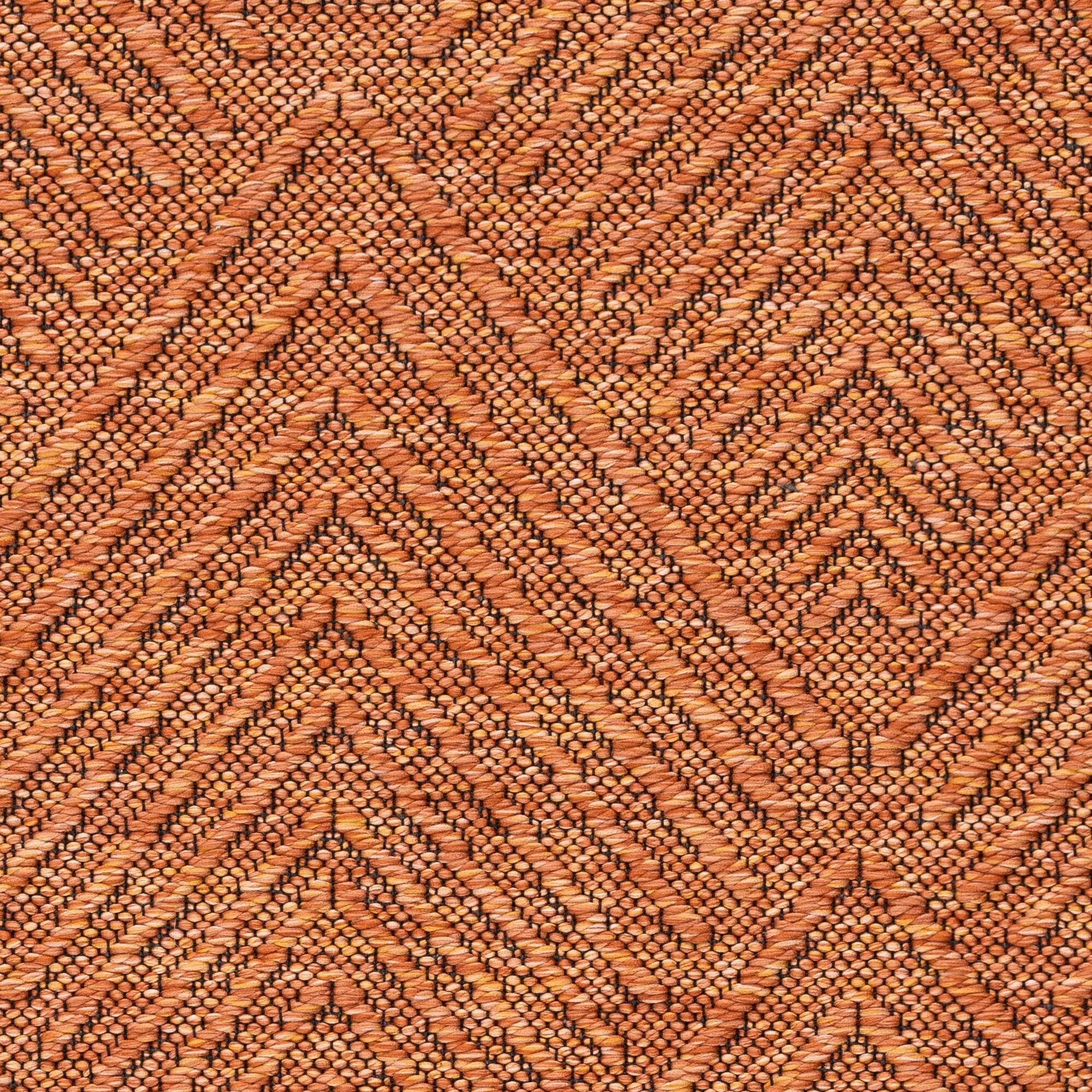 Alameda Solid Color Chevron Machine Washable Indoor Area Rug