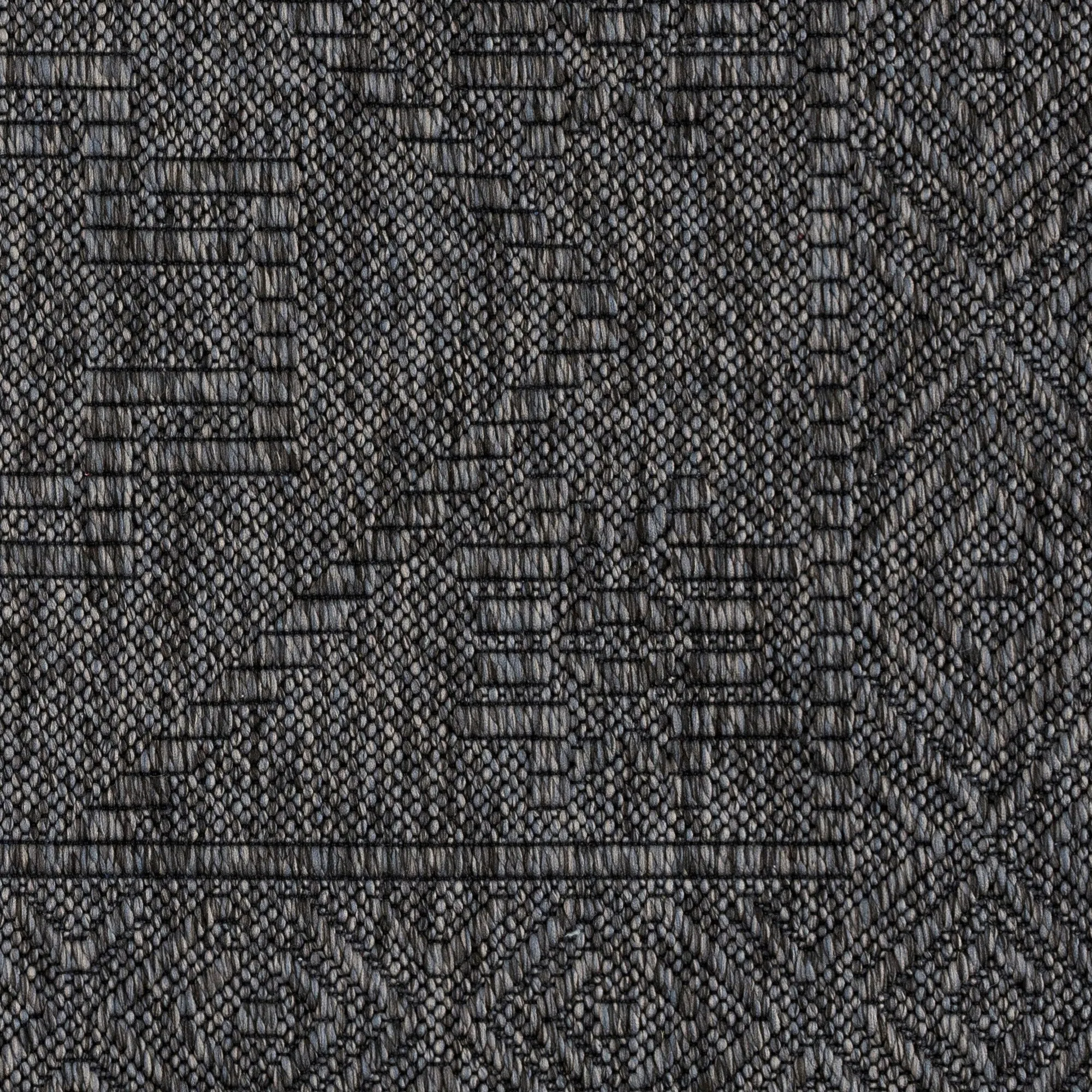 Alameda Solid Color Medallion Machine Washable Indoor Area Rug