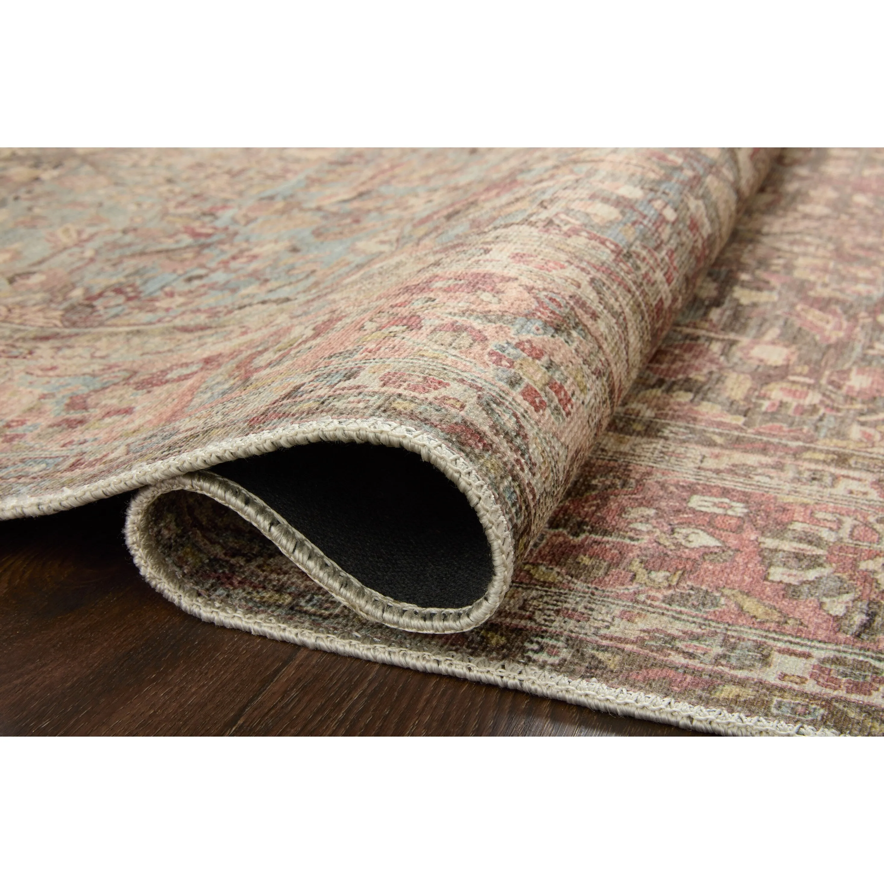 Alexander Home Bella Distressed Botanical Area Rug