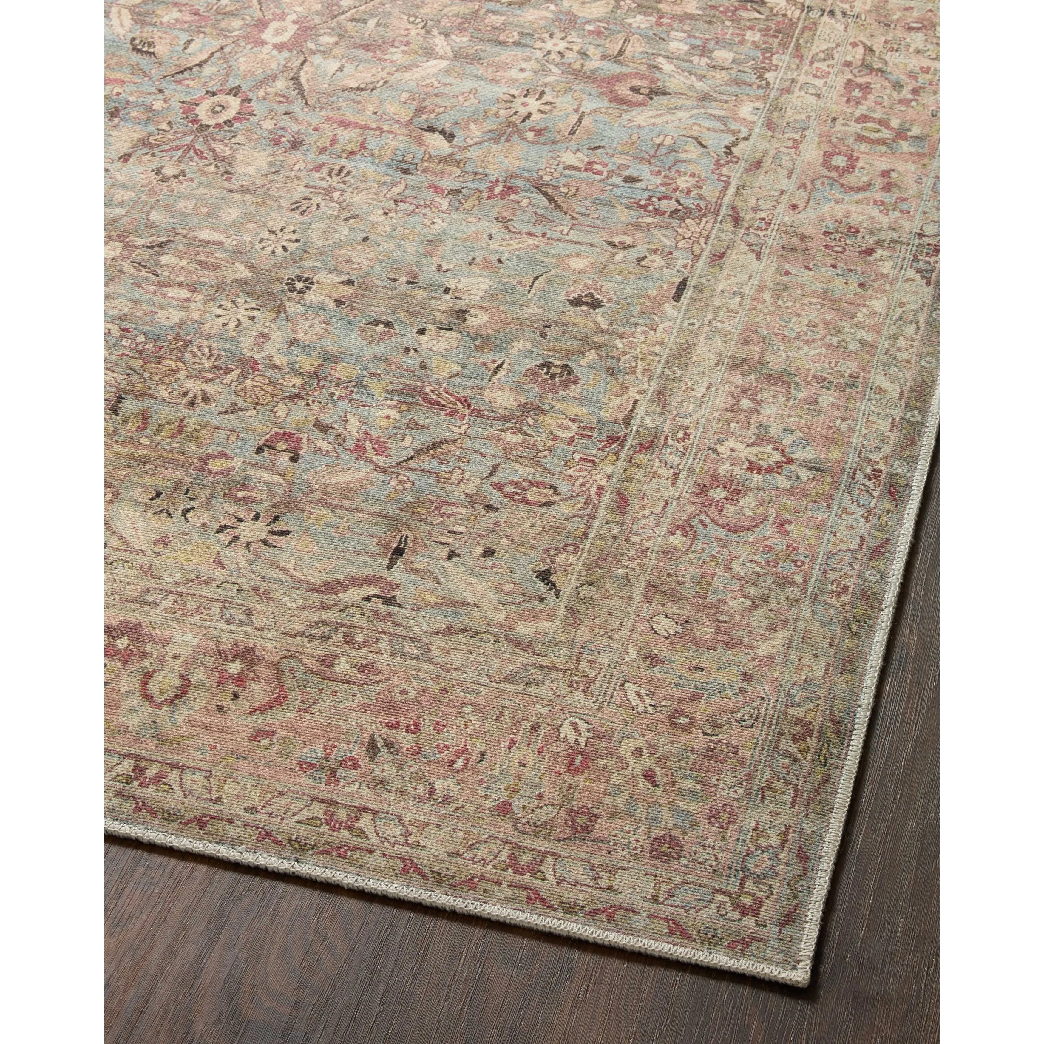 Alexander Home Bella Distressed Botanical Area Rug