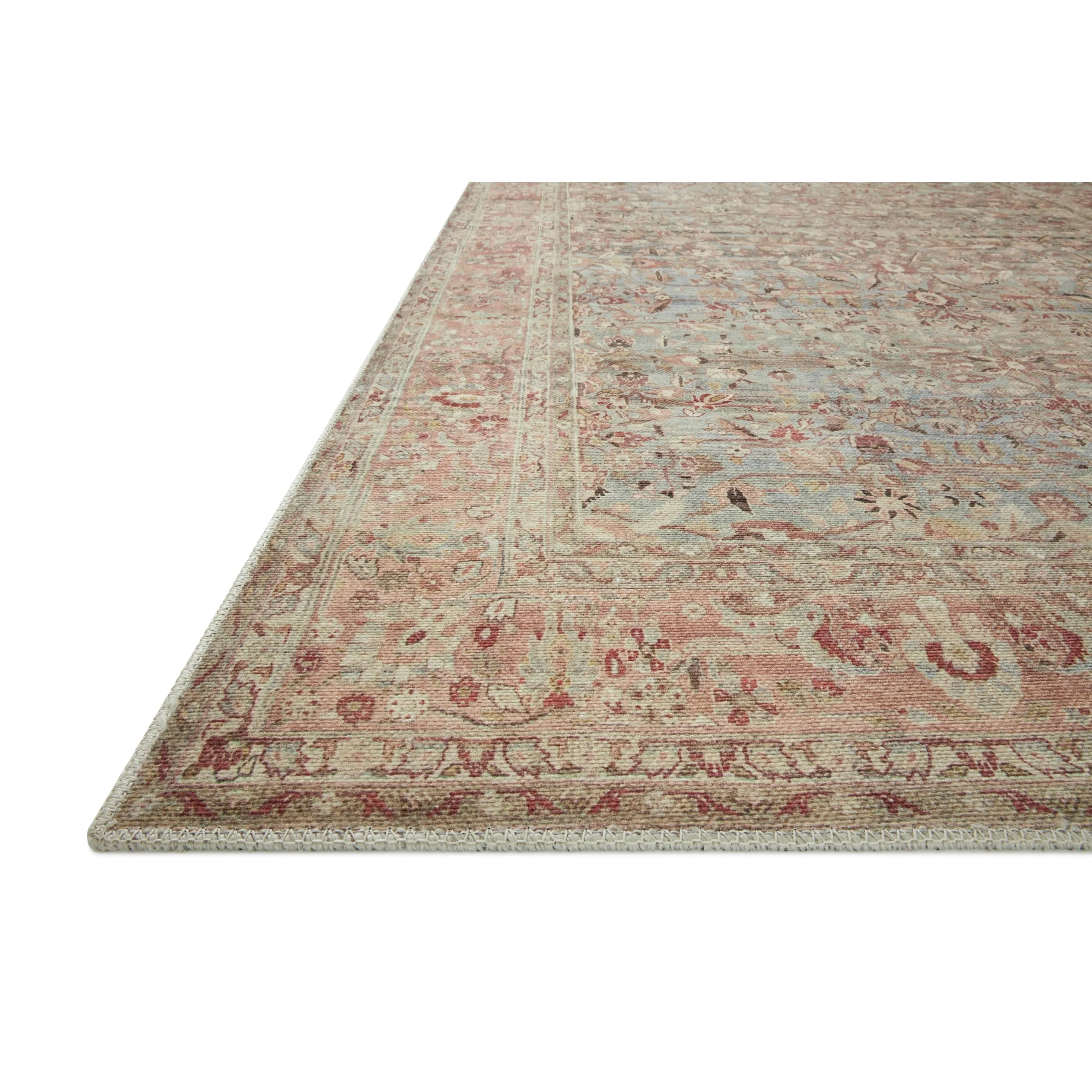 Alexander Home Bella Distressed Botanical Area Rug
