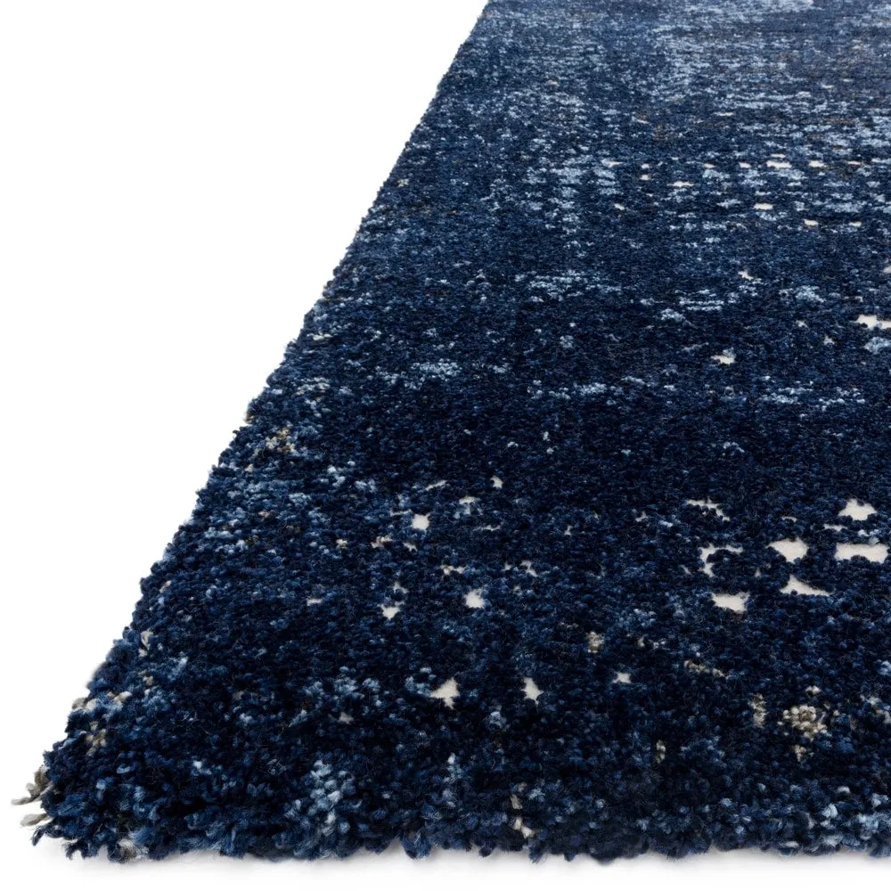 Alexander Home Cassidy Indigo Chevron Area Rug