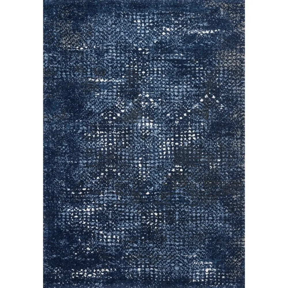 Alexander Home Cassidy Indigo Chevron Area Rug