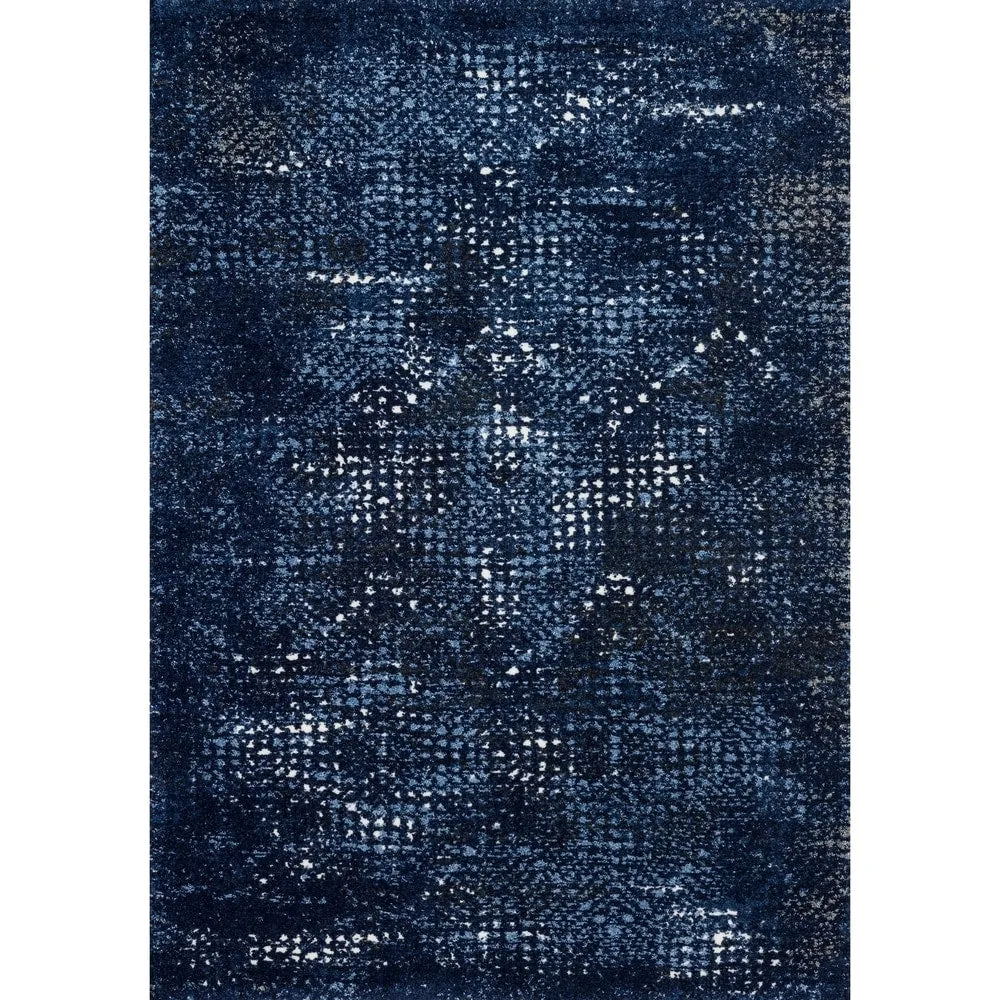 Alexander Home Cassidy Indigo Chevron Area Rug