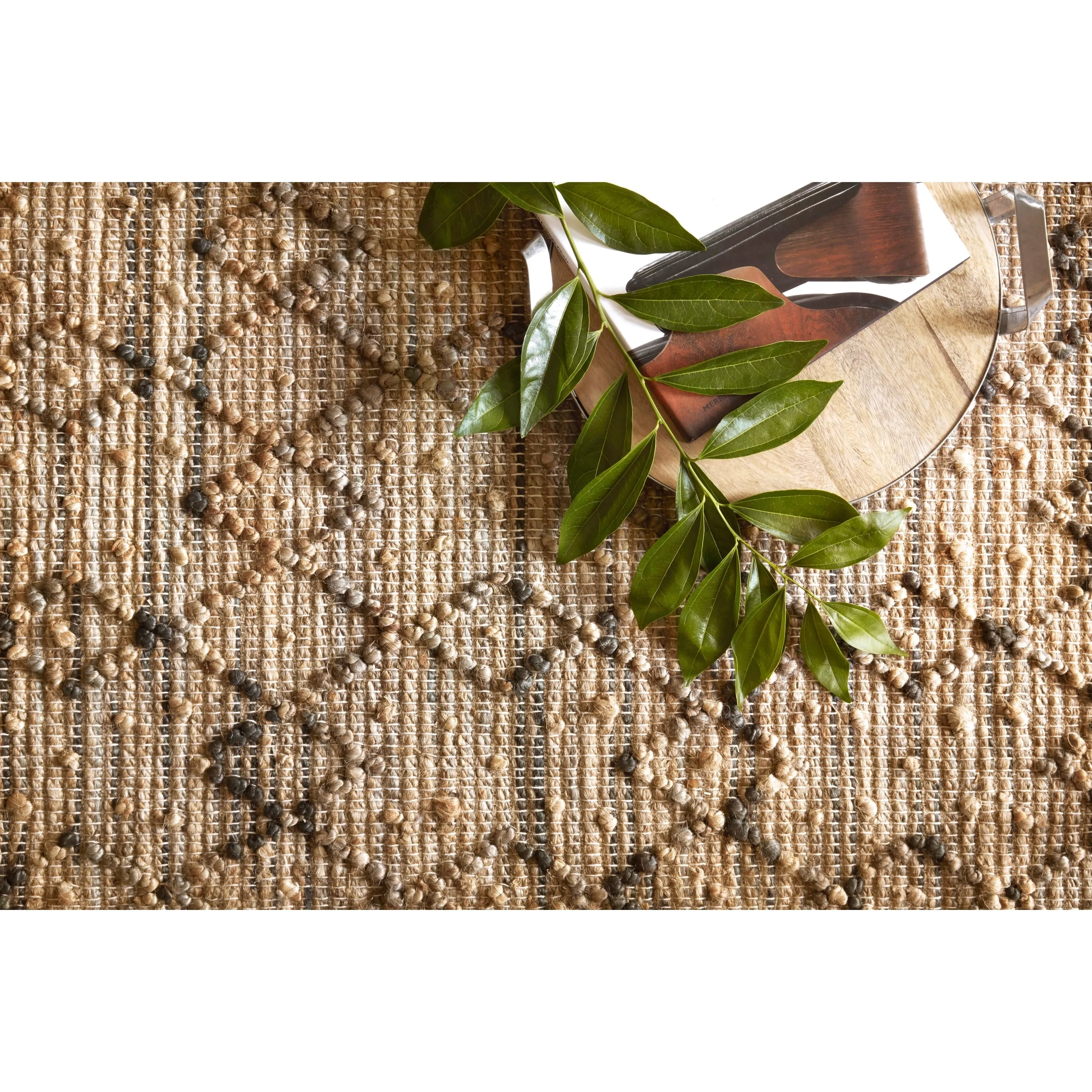 Alexander Home Ember Geometric Hand-Woven Jute Rug