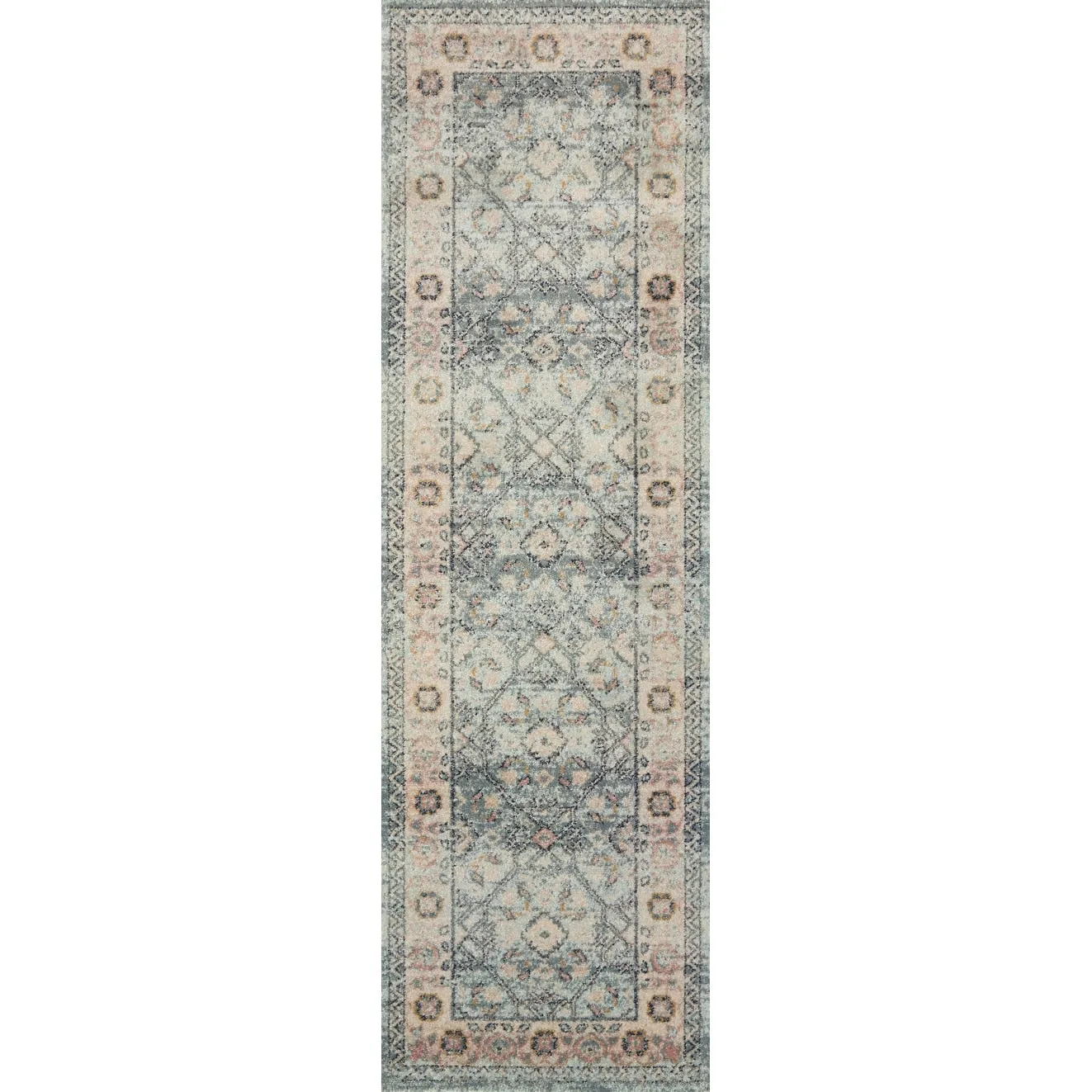 Alexander Home Luxe Shabby Chic Antiqued Distressed Oriental Area Rug