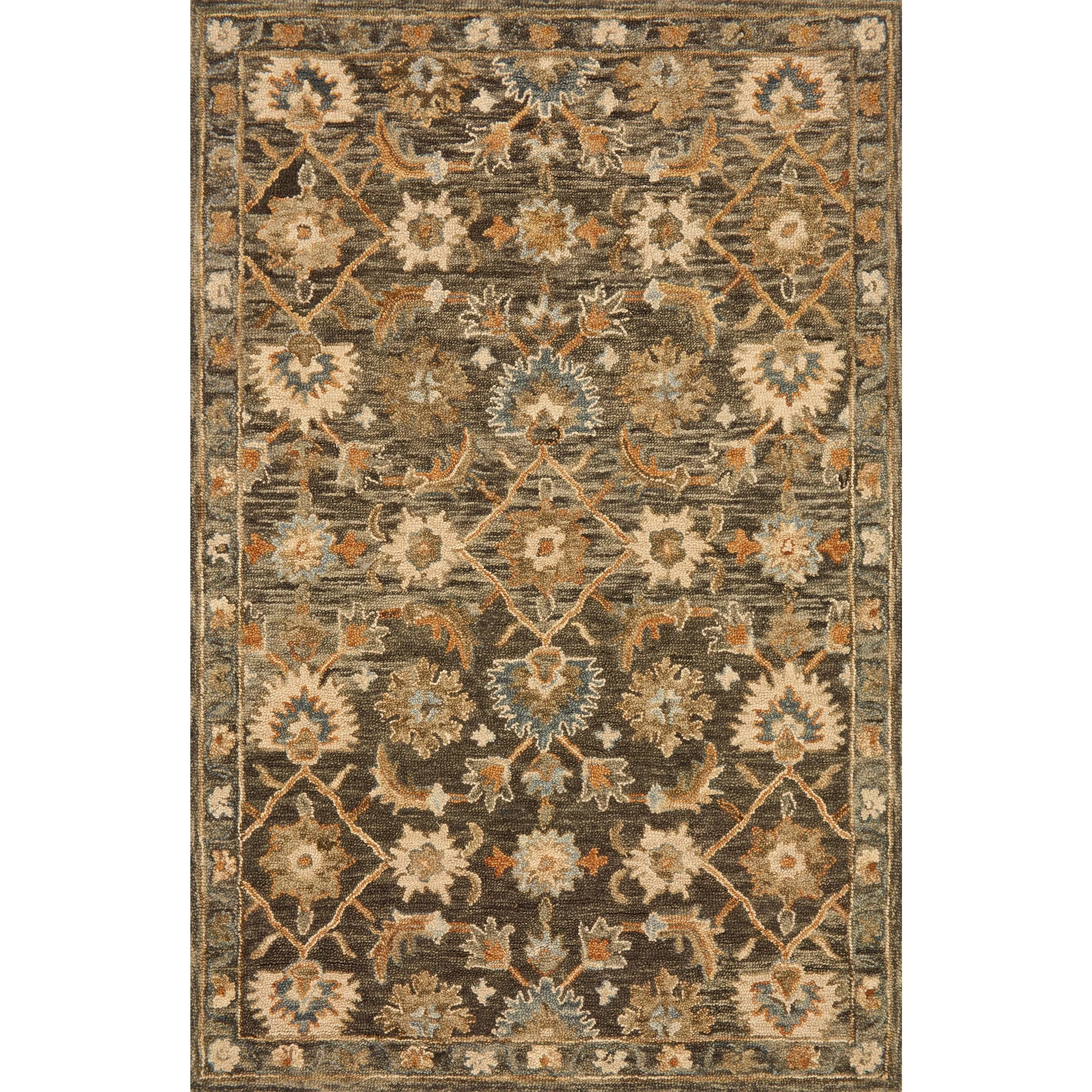 Alexander Home Madaline Hand-Hooked 100% Wool Victorian Rug