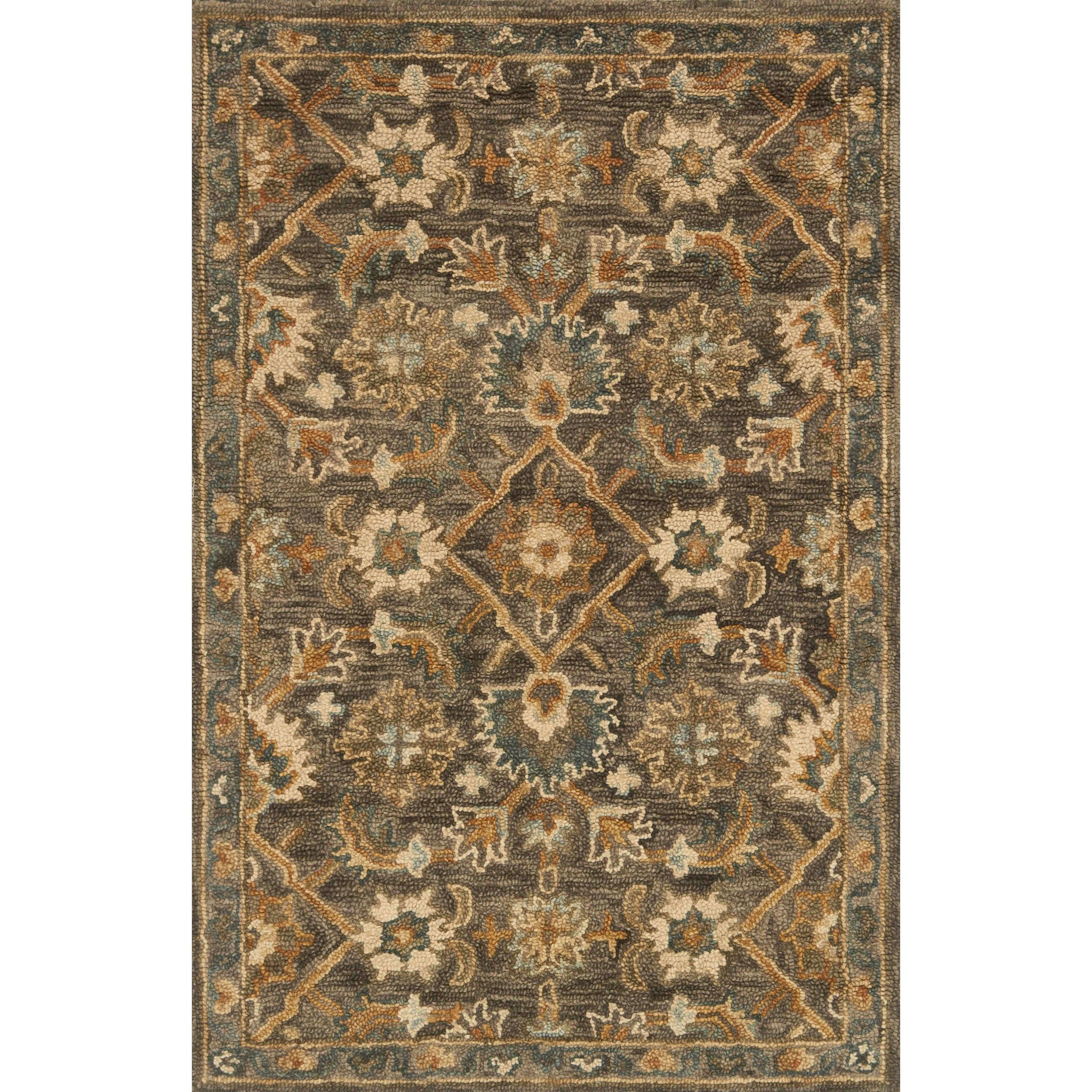 Alexander Home Madaline Hand-Hooked 100% Wool Victorian Rug