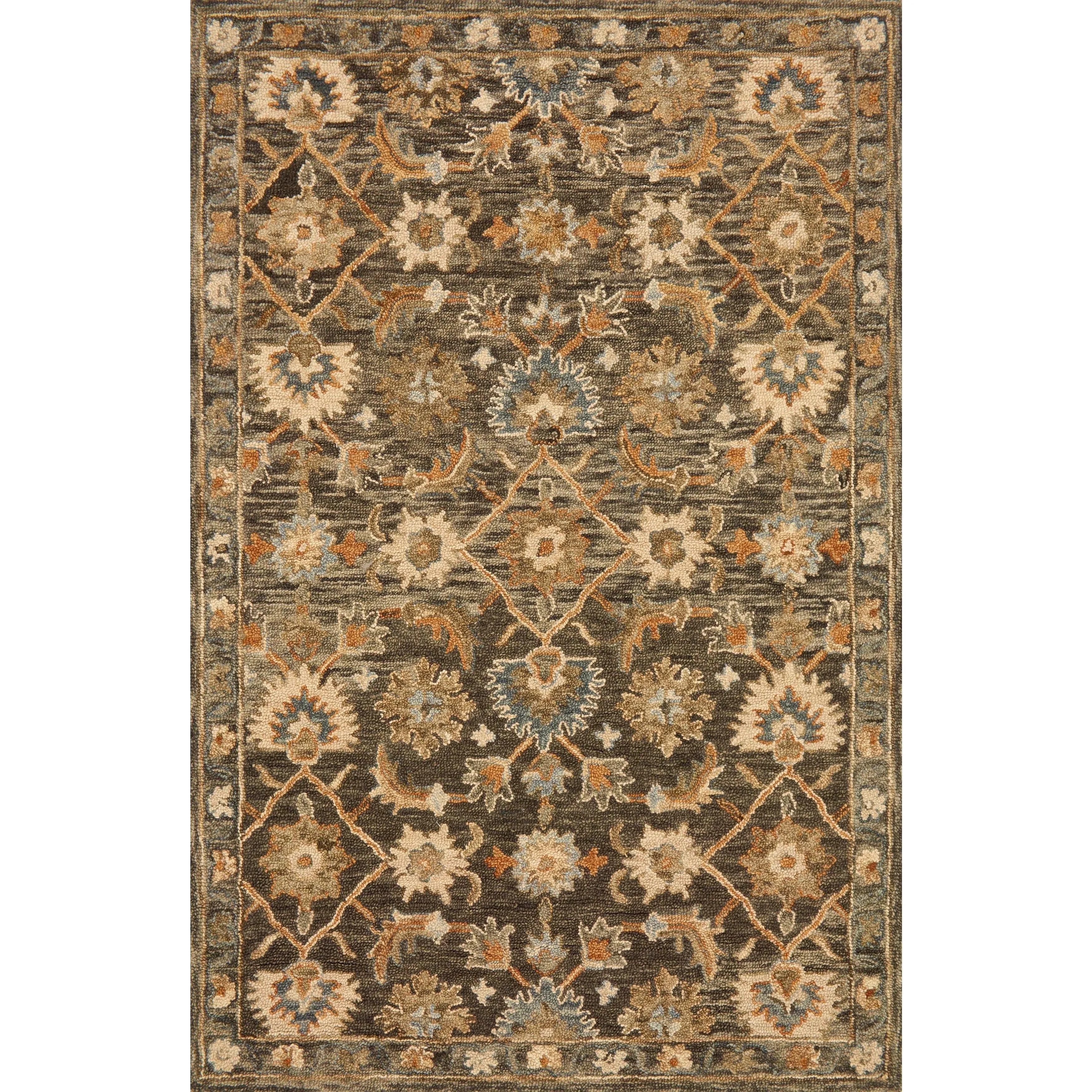Alexander Home Madaline Hand-Hooked 100% Wool Victorian Rug
