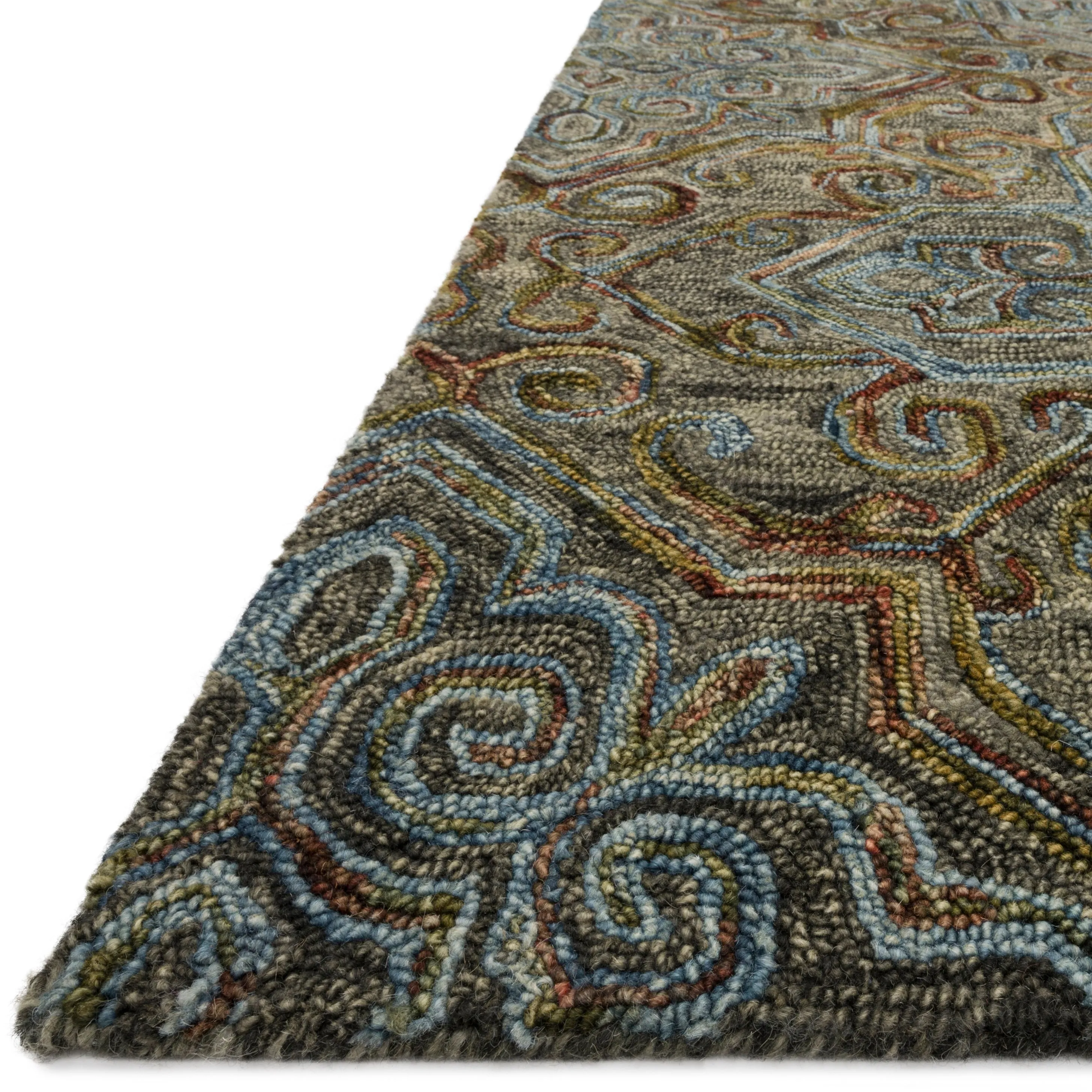Alexander Home Madeline 100% Wool Hand-Hooked Traditional Area Rug