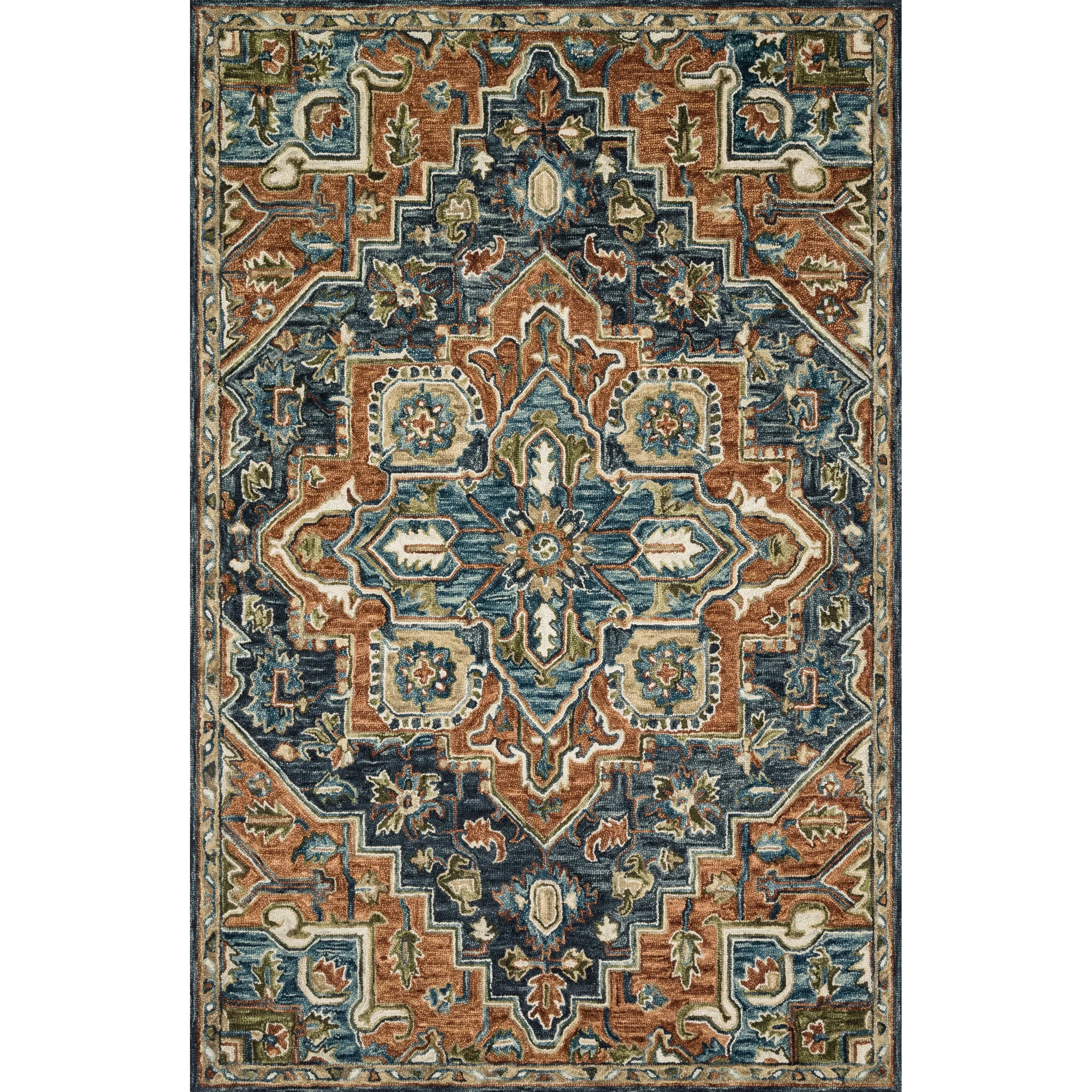 Alexander Home Madeline Wool Hand-Hooked Heritage Rug