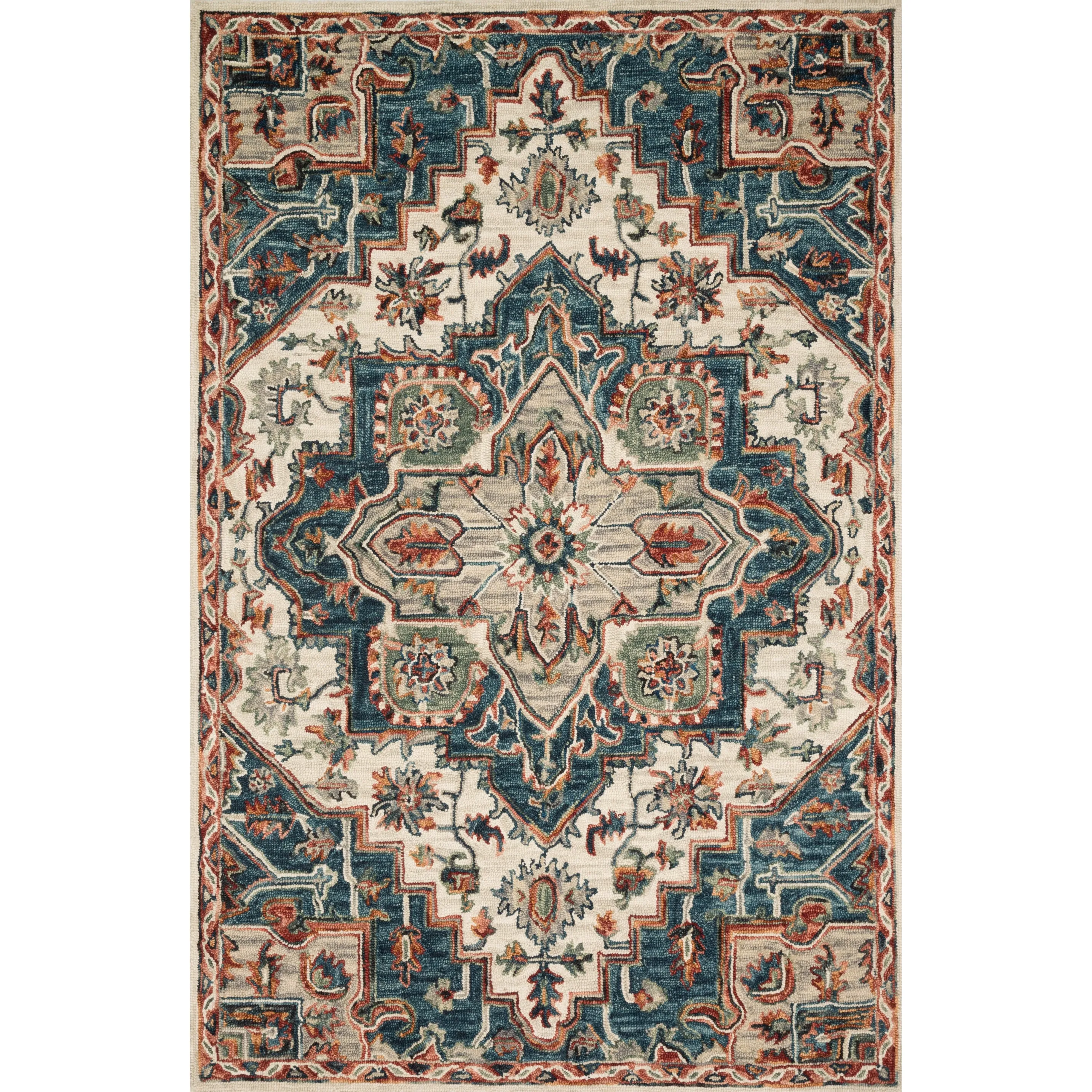 Alexander Home Madeline Wool Hand-Hooked Heritage Rug