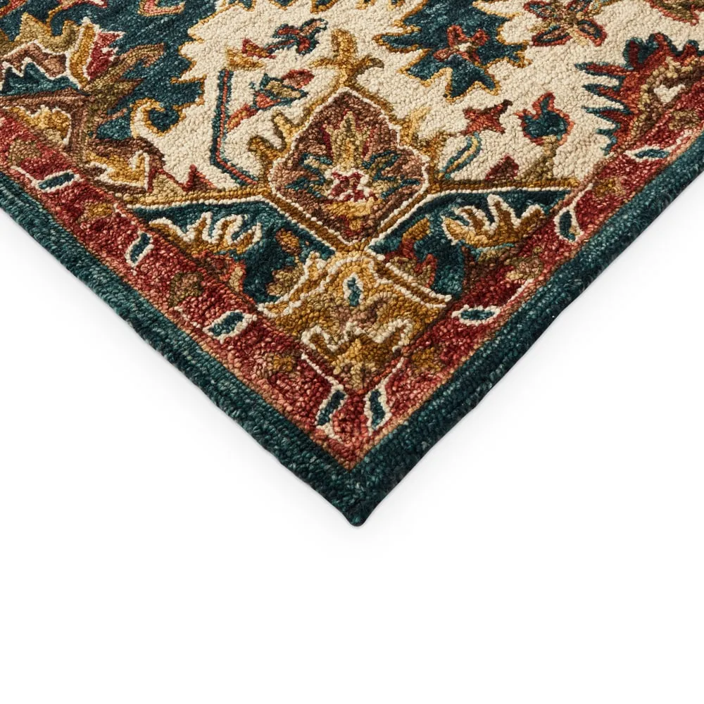 Alexander Home Madeline Wool Hand-hoooked Star Boho Rug