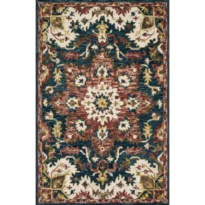 Alexander Home Madeline Wool Hand-hoooked Star Boho Rug