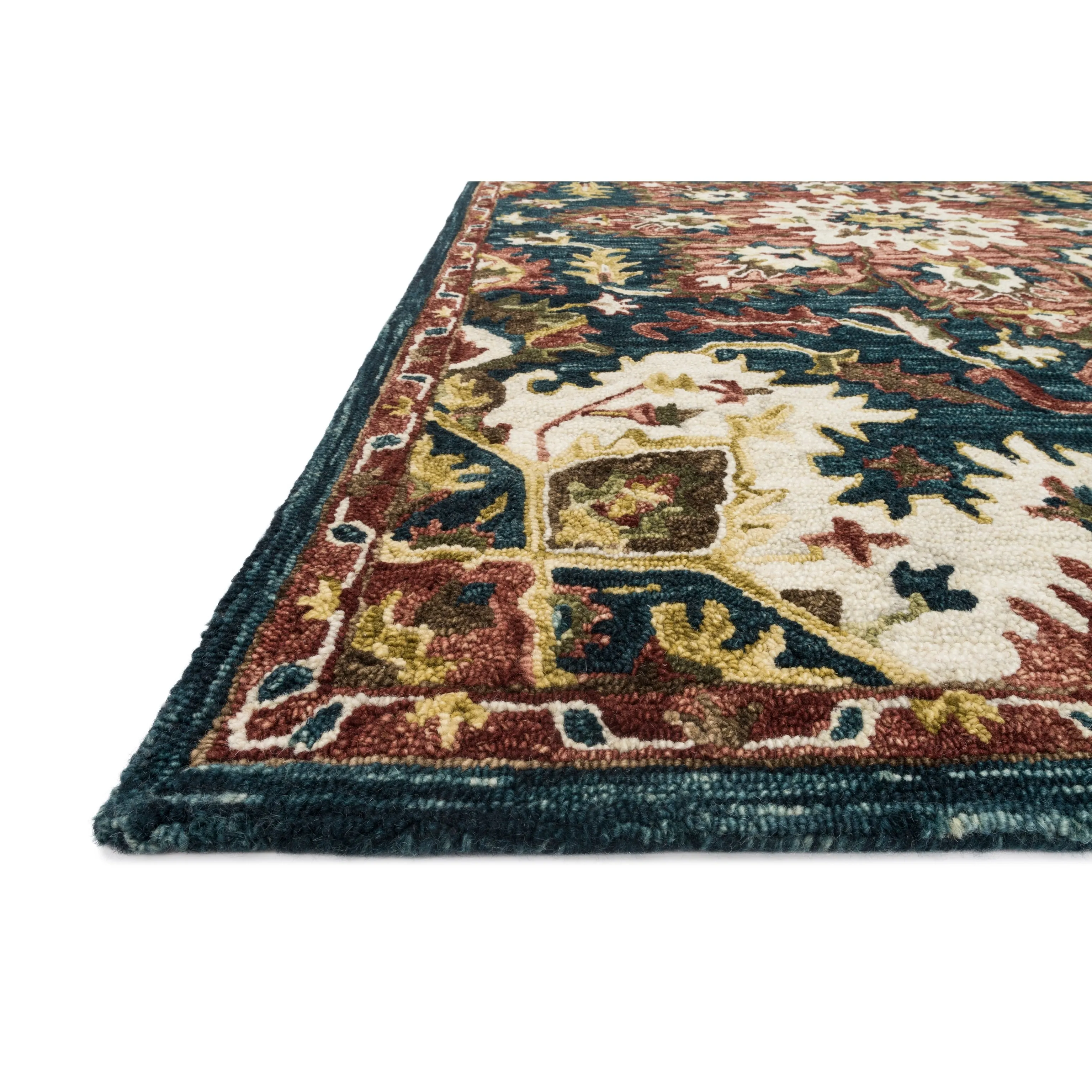 Alexander Home Madeline Wool Hand-hoooked Star Boho Rug