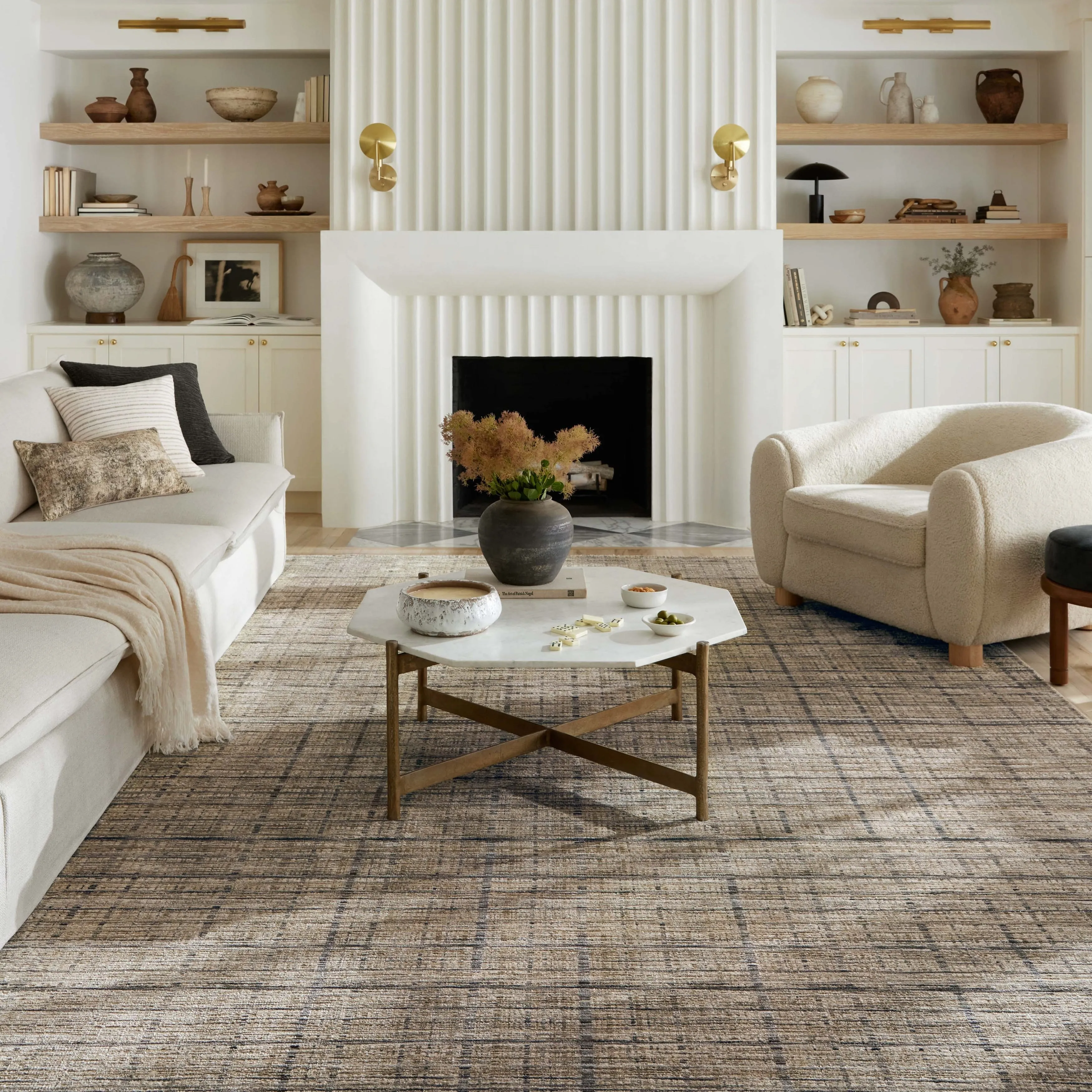 Alexander Home Manhattan Modern Checkered Area Rug