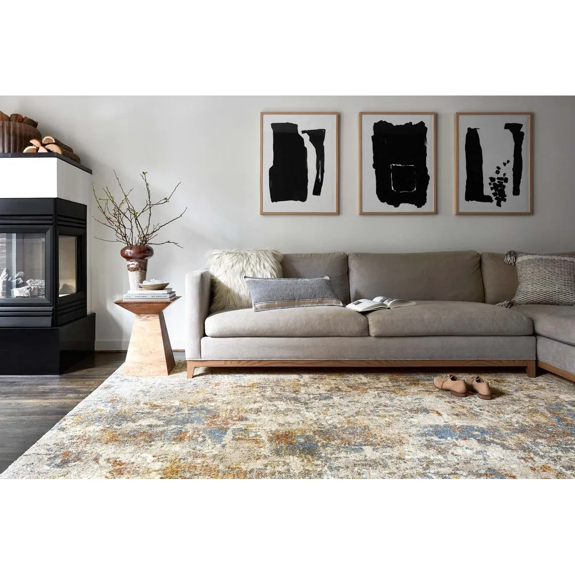 Alexander Home Mid-Century Modern Abstract Area Rug