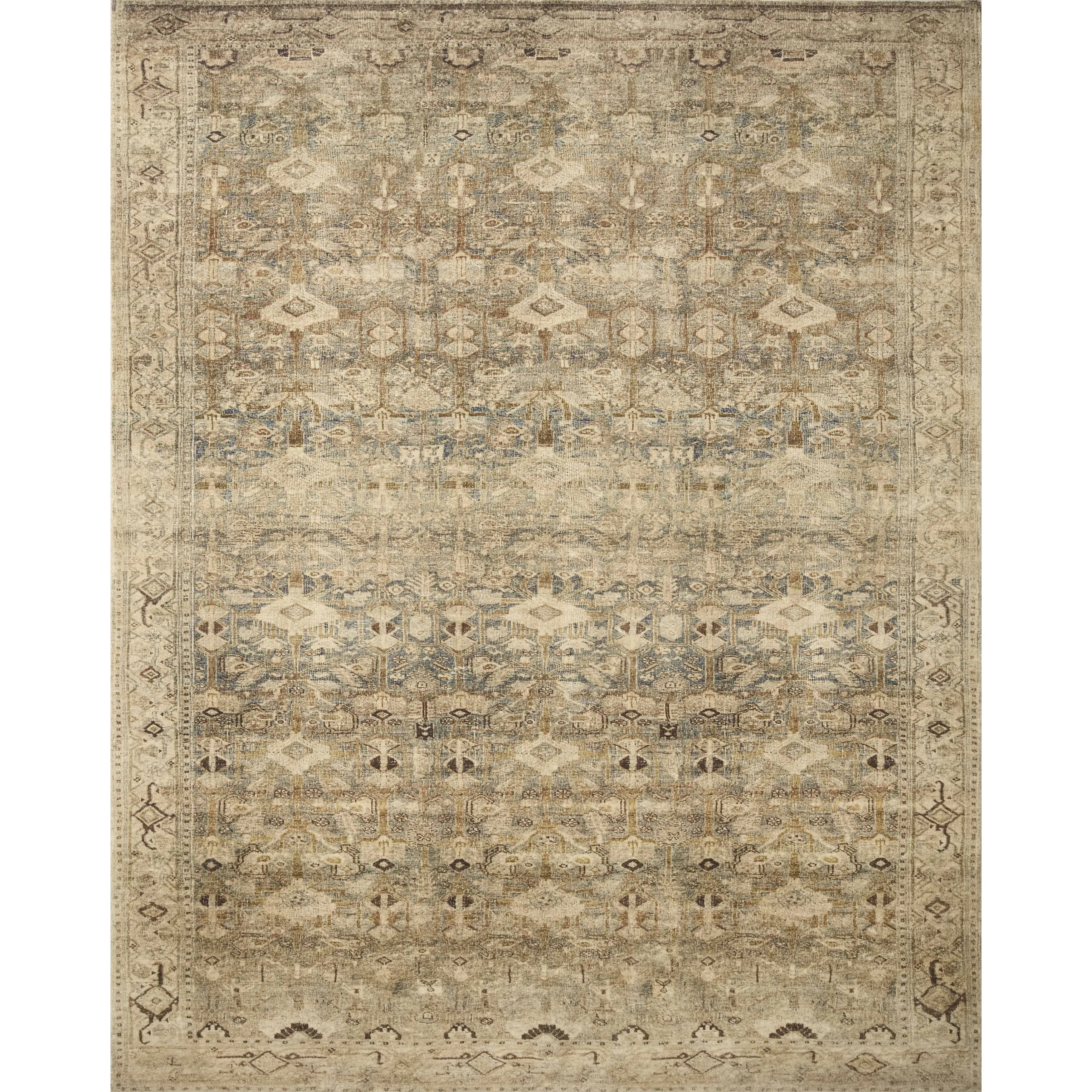 Alexander Home Sara Distressed Perisan Ultra Plush Area Rug