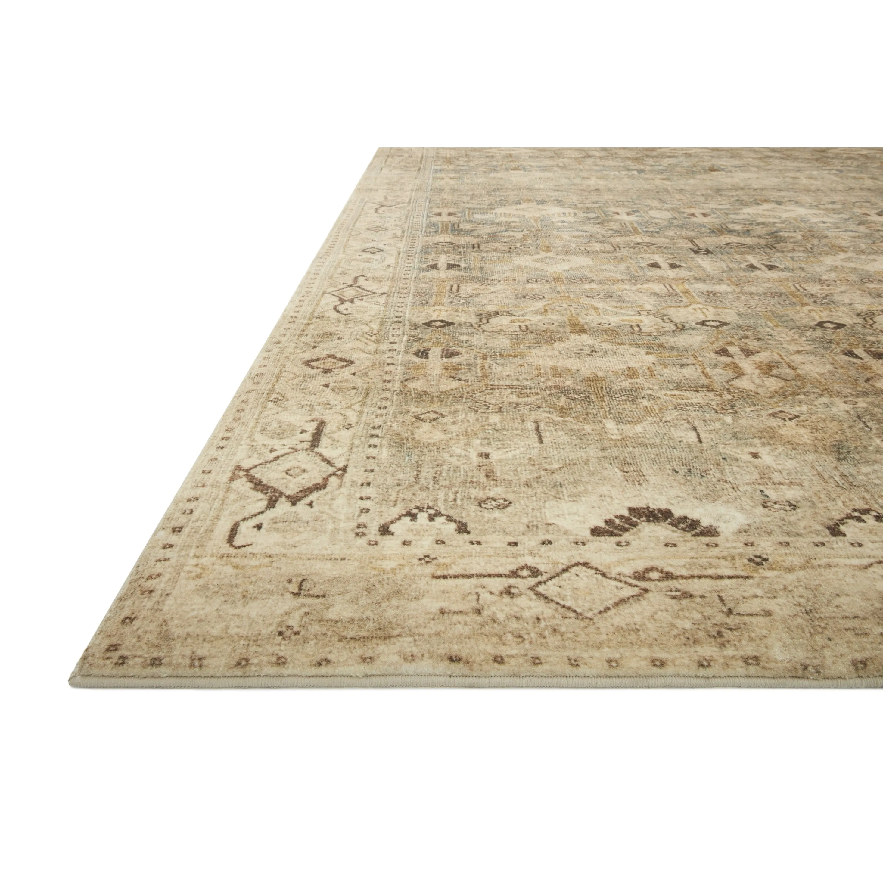 Alexander Home Sara Distressed Perisan Ultra Plush Area Rug