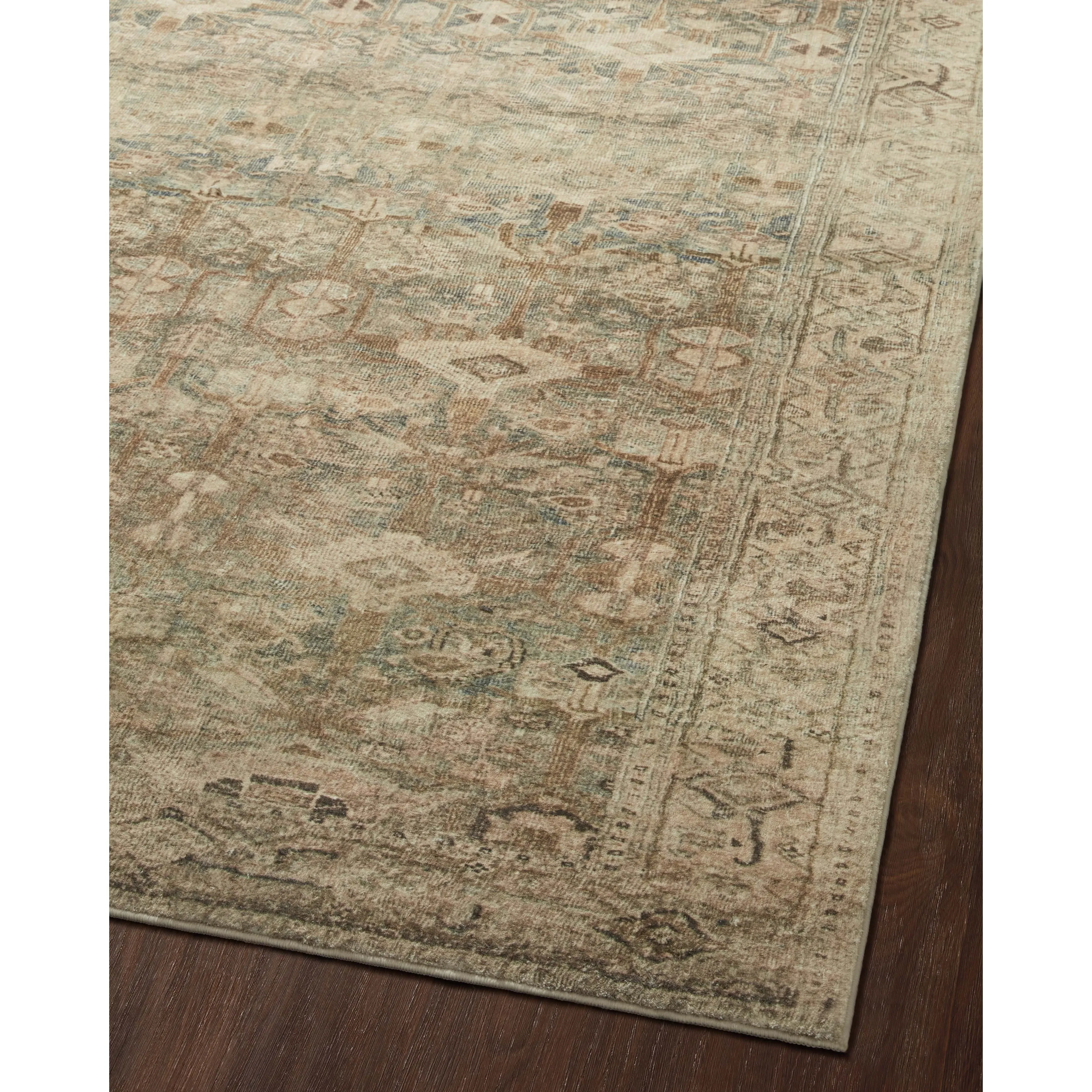 Alexander Home Sara Distressed Perisan Ultra Plush Area Rug