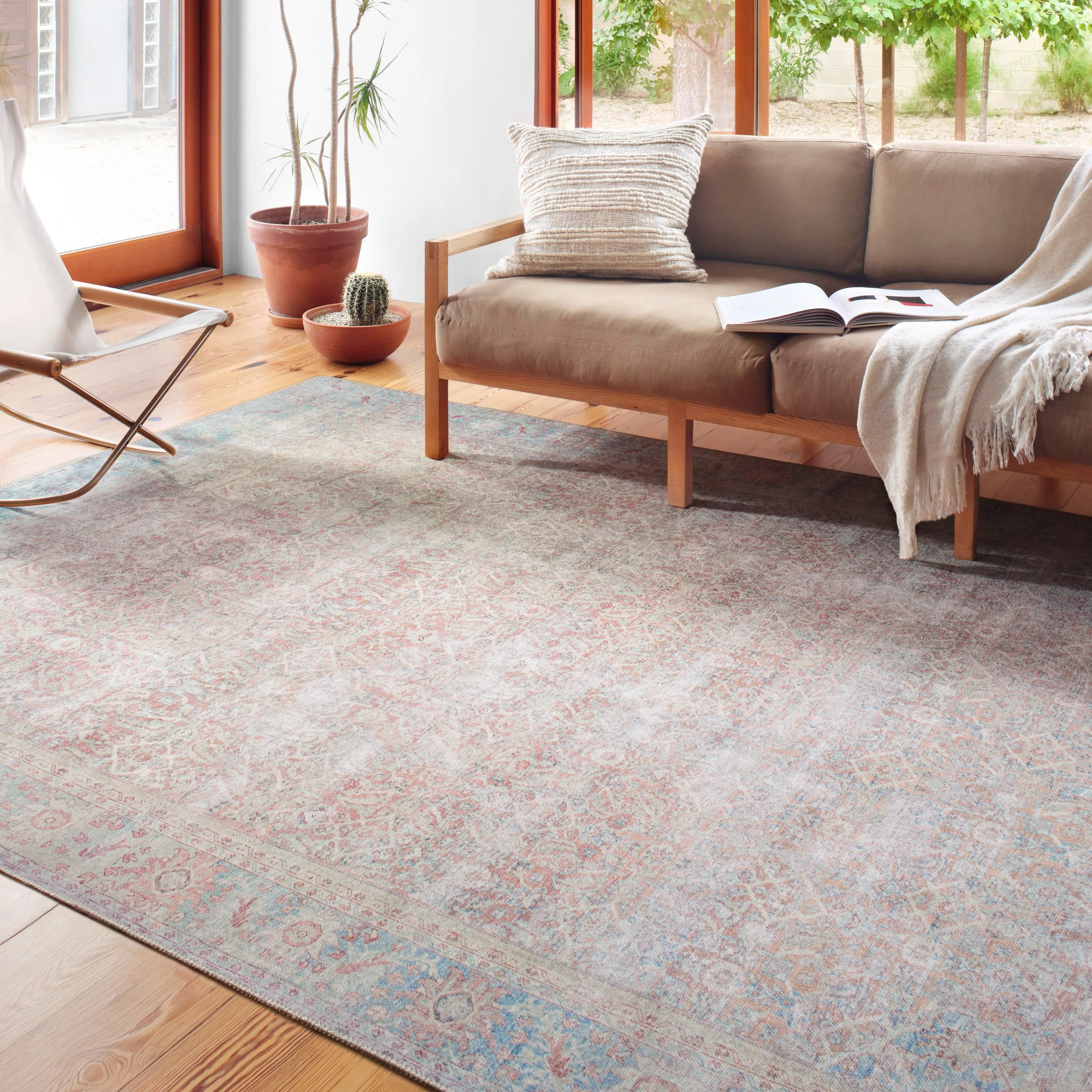 Alexander Home Sophia Printed Shabby Chic Distressed Area Rug