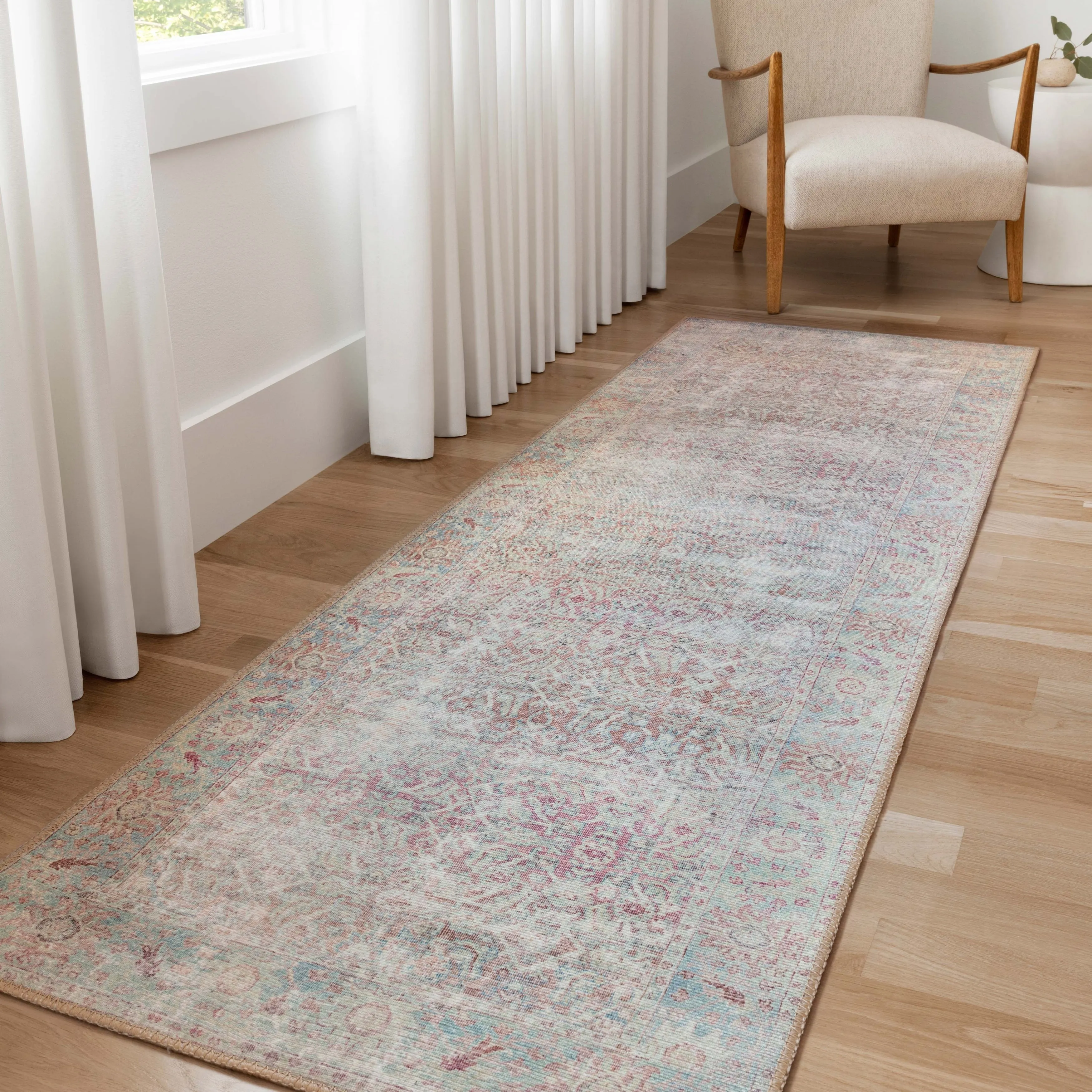 Alexander Home Sophia Printed Shabby Chic Distressed Area Rug