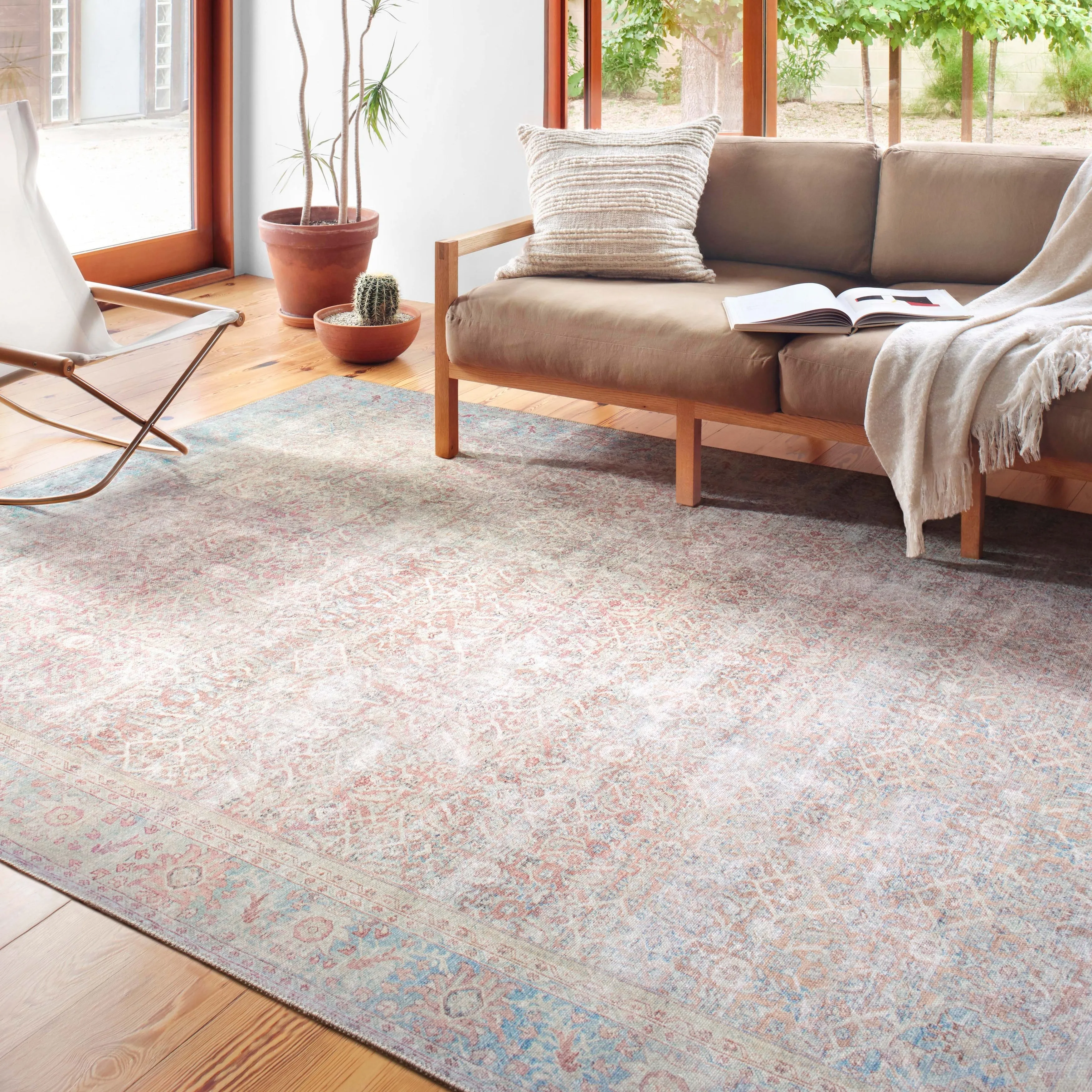 Alexander Home Sophia Printed Shabby Chic Distressed Area Rug
